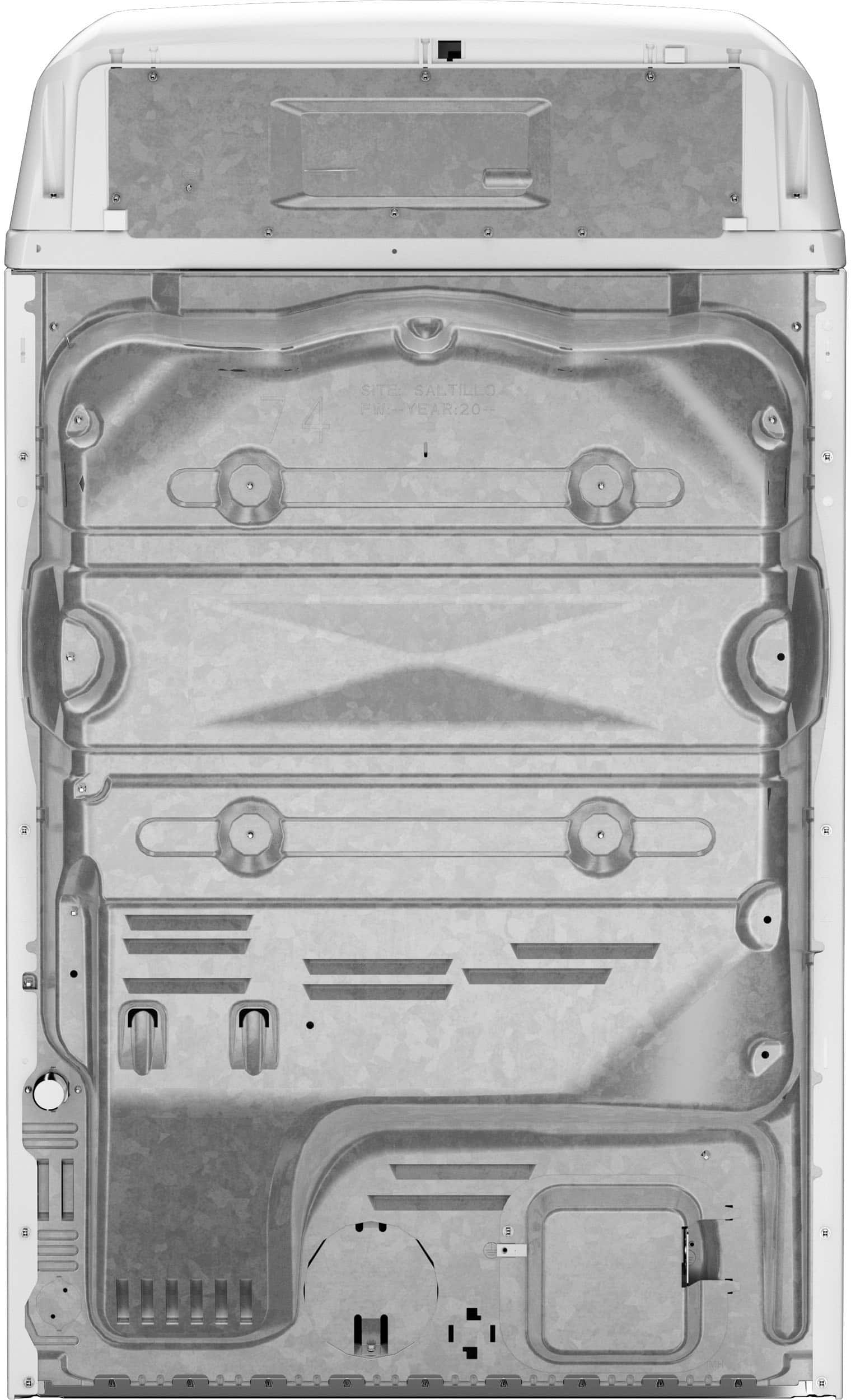 GE - 7.4 Cu. Ft. Gas Dryer with Sensor Dry - White with Matte Black - Image 6