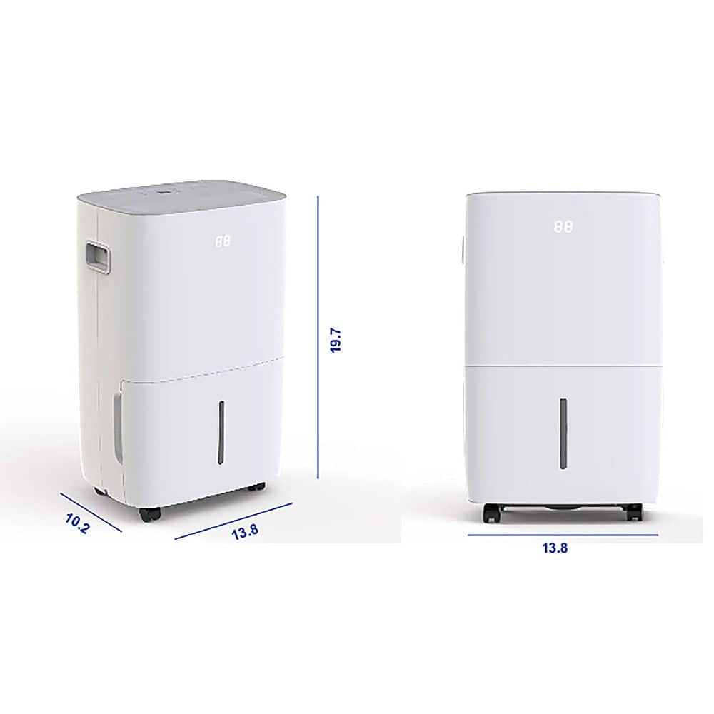 JHS - 25 Pint Dehumidifier - White - Image 2