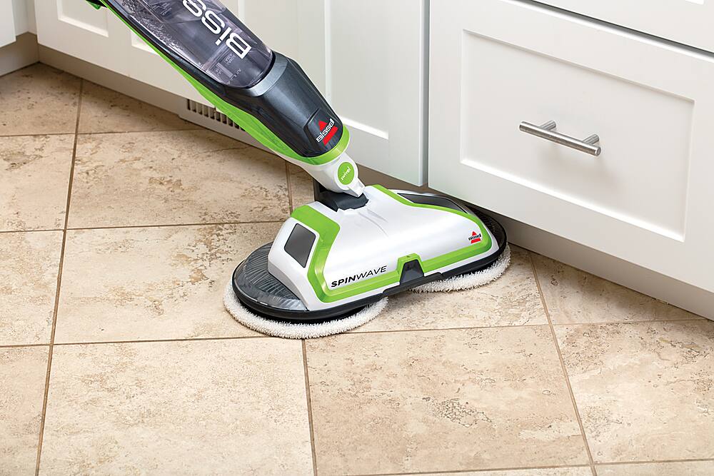 BISSELL - SpinWave Hard Floor Spin Mop - White with ChaCha Lime Accents - Image 7
