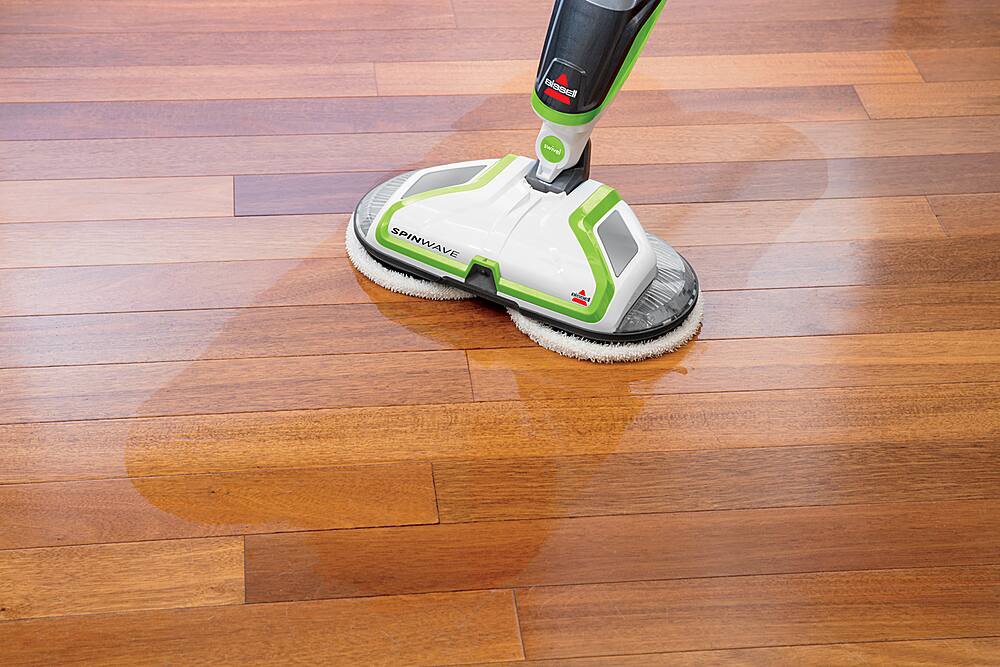 BISSELL - SpinWave Hard Floor Spin Mop - White with ChaCha Lime Accents - Image 8