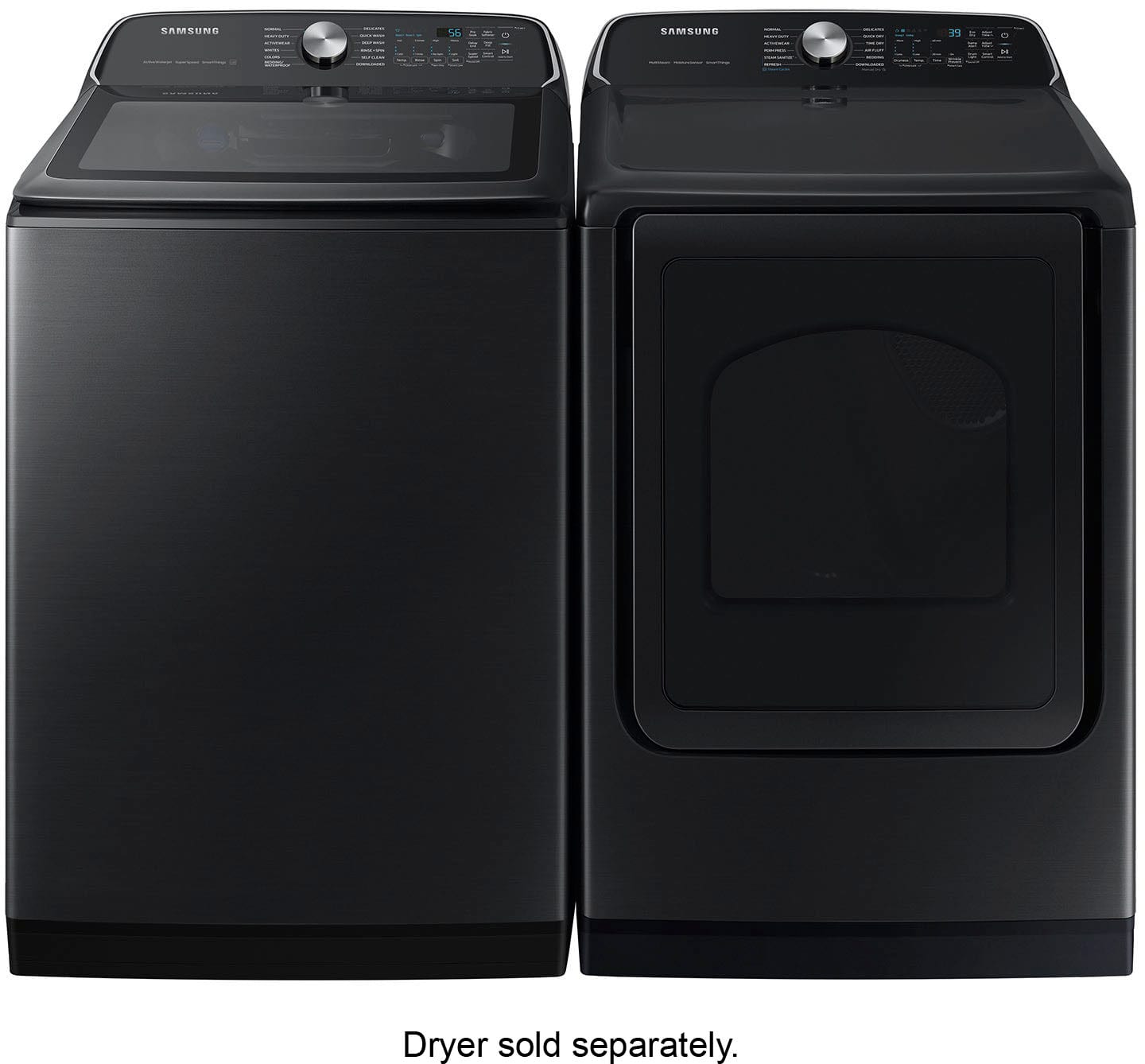 Samsung - 5.5 Cu. Ft. High-Efficiency Smart Top Load Washer with Super Speed Wash - Brushed Black - Image 11