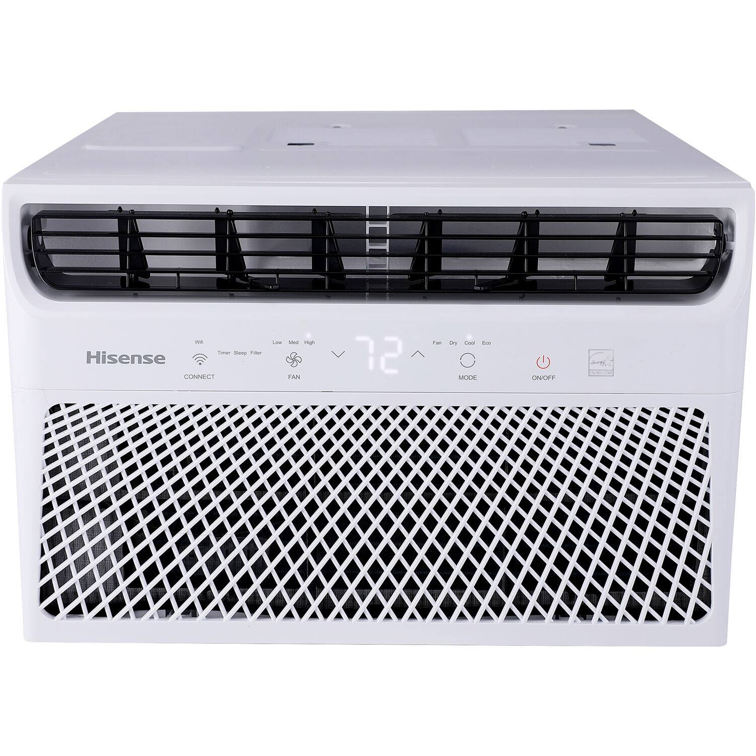Hisense - 350 sq. ft. 8,000 BTU Smart Window Inverter Air Conditioner with Wi-fi and Remote Control - White - Image 8