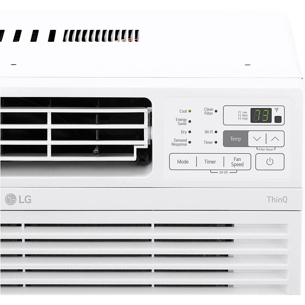 LG - 8,000 BTU Window Air Conditioner with Wifi Controls - White - Image 8