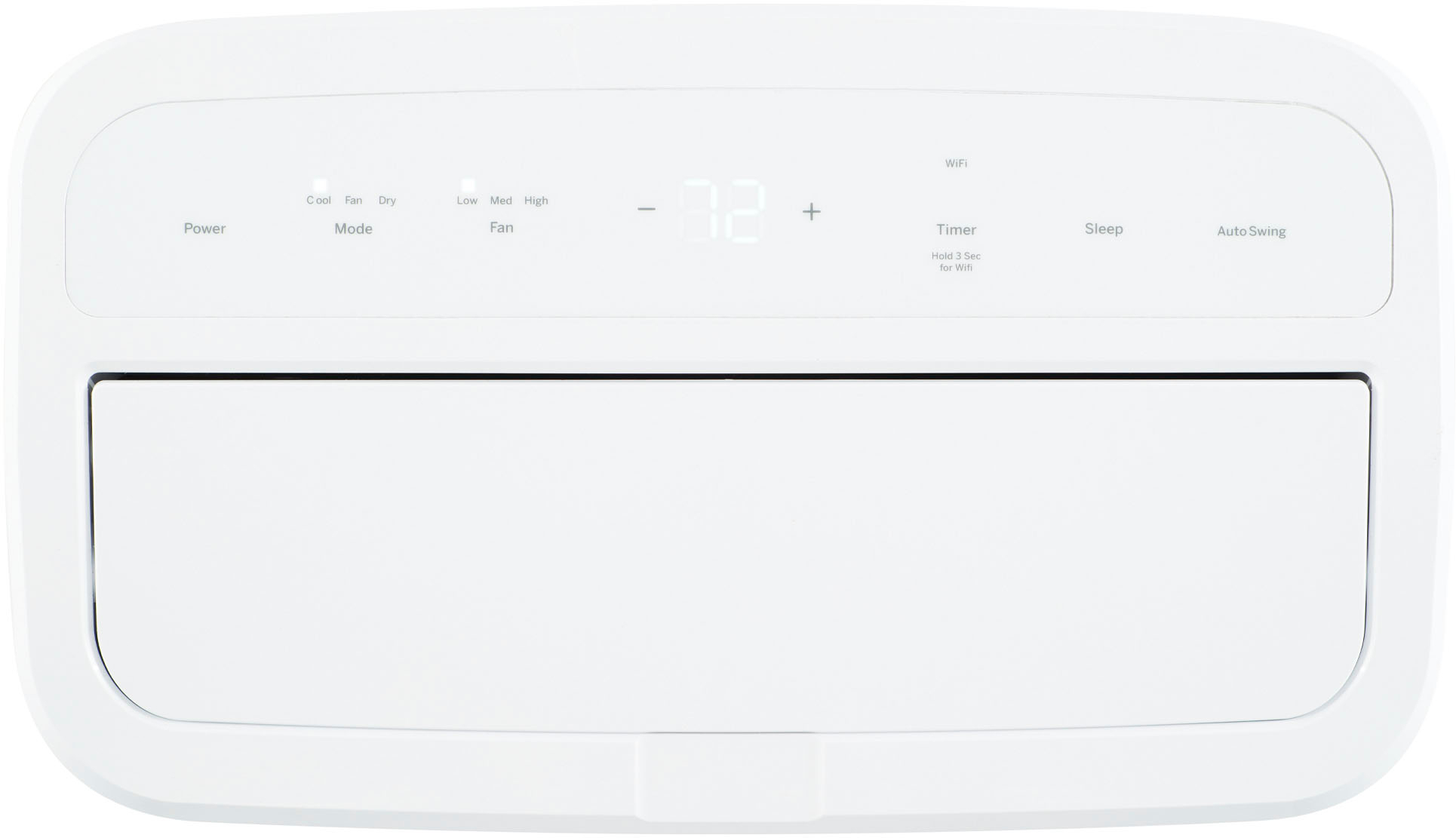 GE - 300 Sq. Ft. 7,500 BTU Smart Portable Air Conditioner - White - Image 12