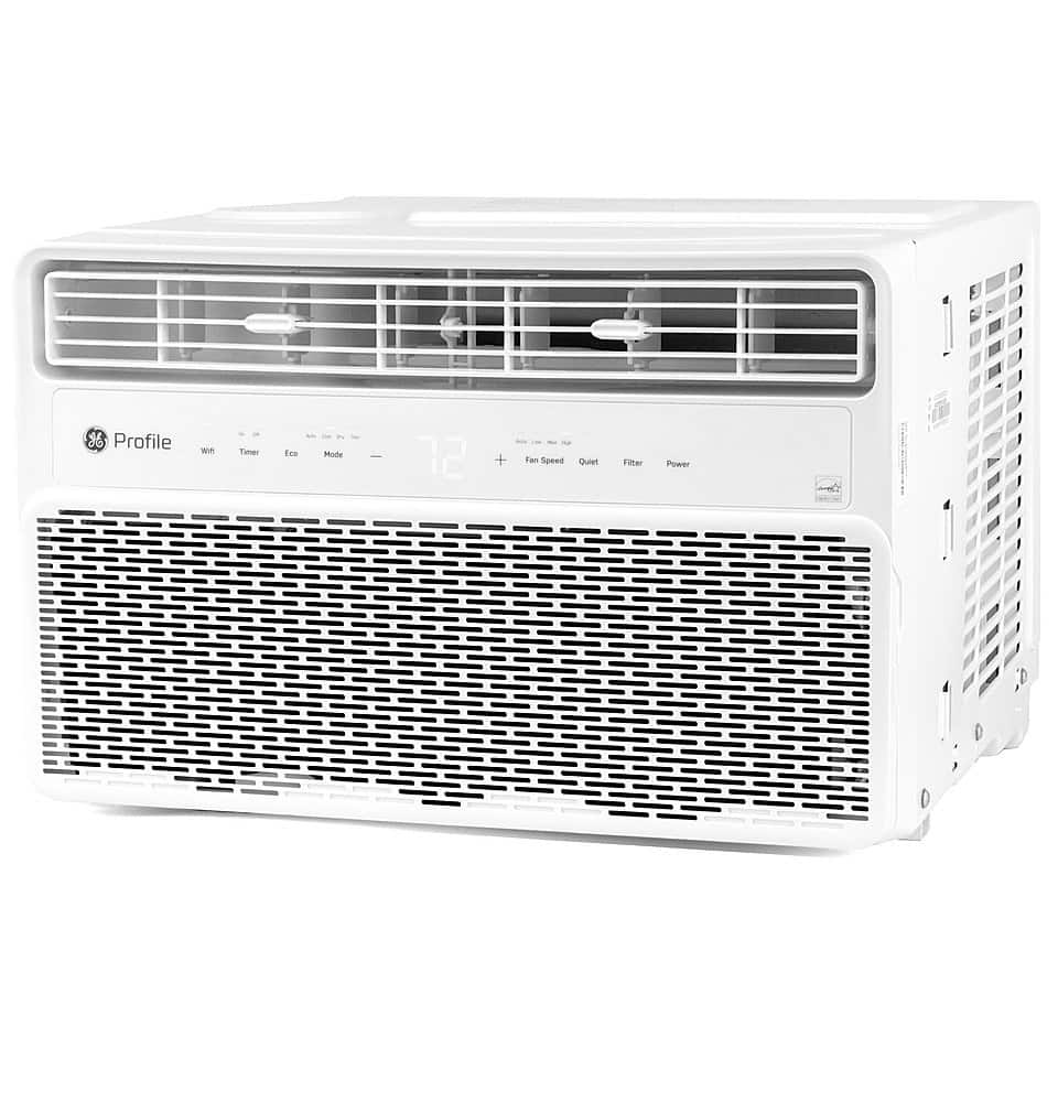 GE Profile - 450 Sq. Ft. 10000 BTU Smart Window Air Conditioner - White