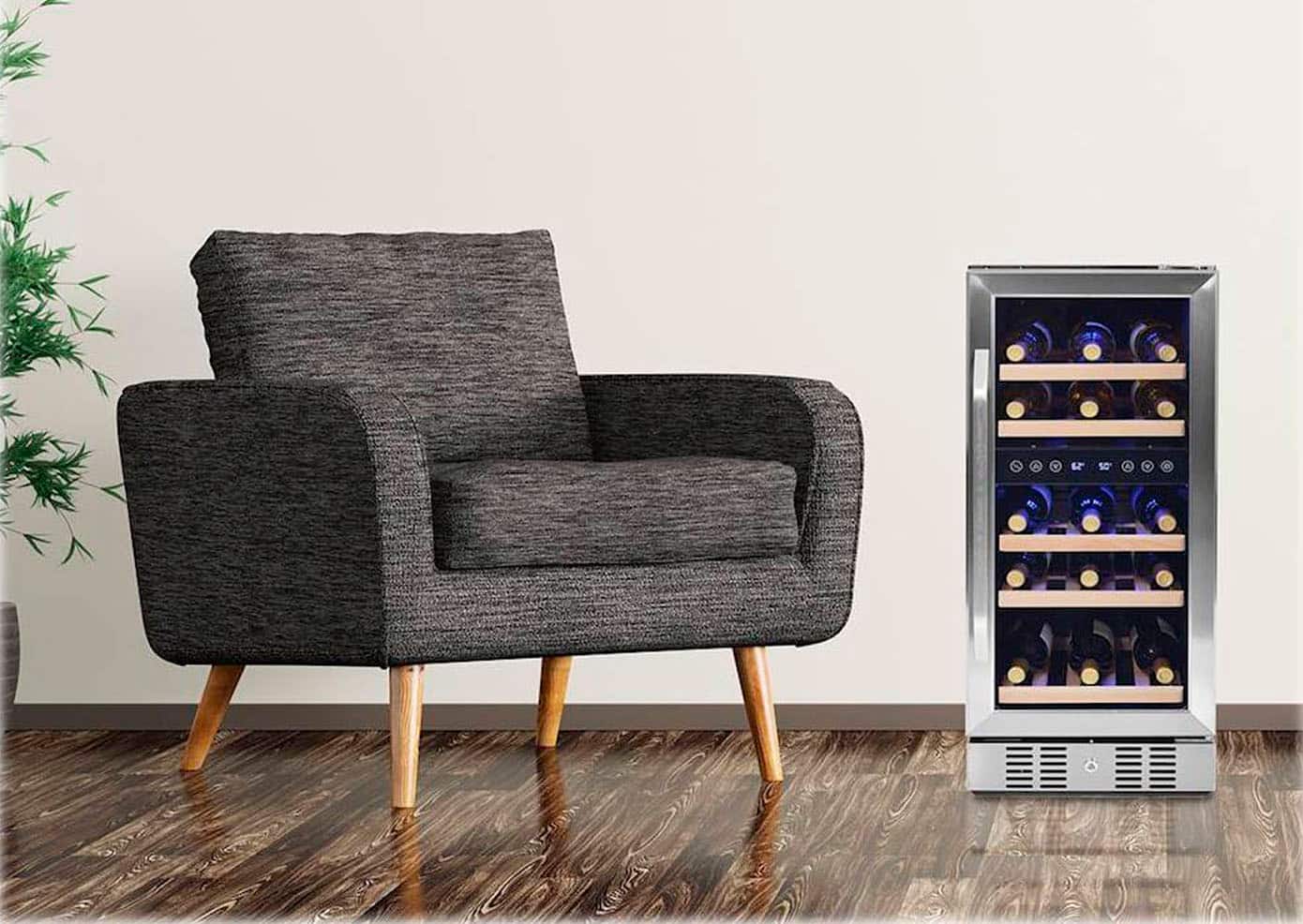 NewAir - Refurbished 29-Bottle Wine Cooler - Stainless Steel - Image 6