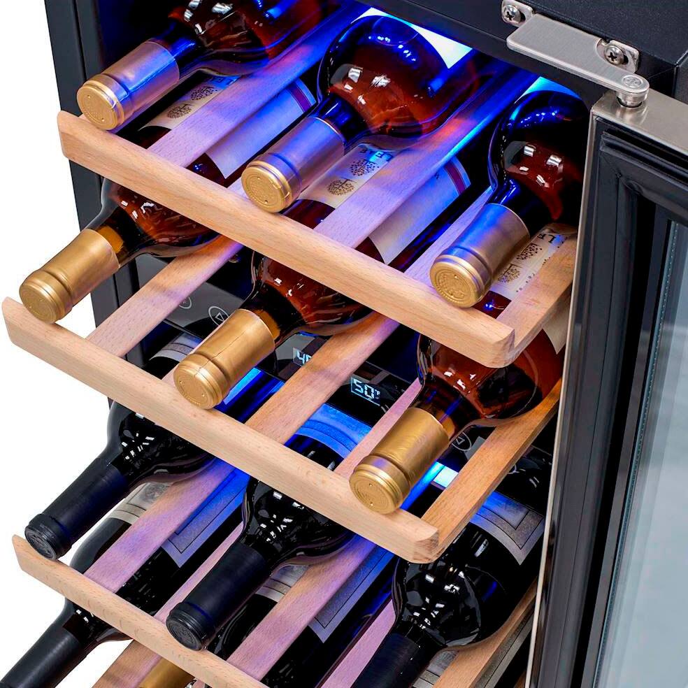 NewAir - Refurbished 29-Bottle Wine Cooler - Stainless Steel - Image 3