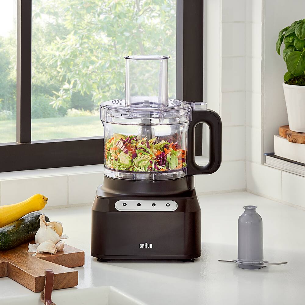 Braun - 8 Cup Food Processor - Black - Image 5