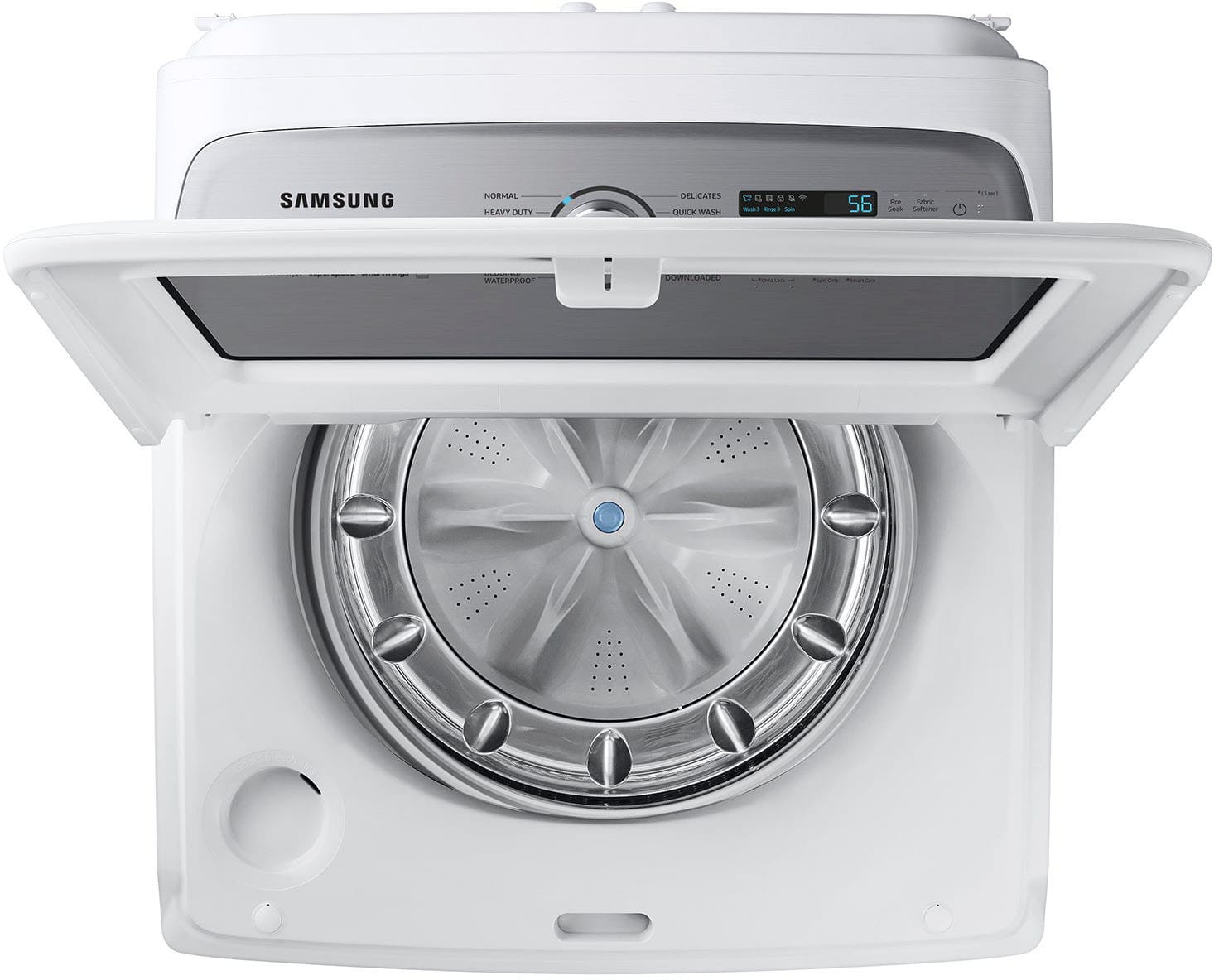 Samsung - 5.2 Cu. Ft. High-Efficiency Smart Top Load Washer with Super Speed Wash - White - Image 9