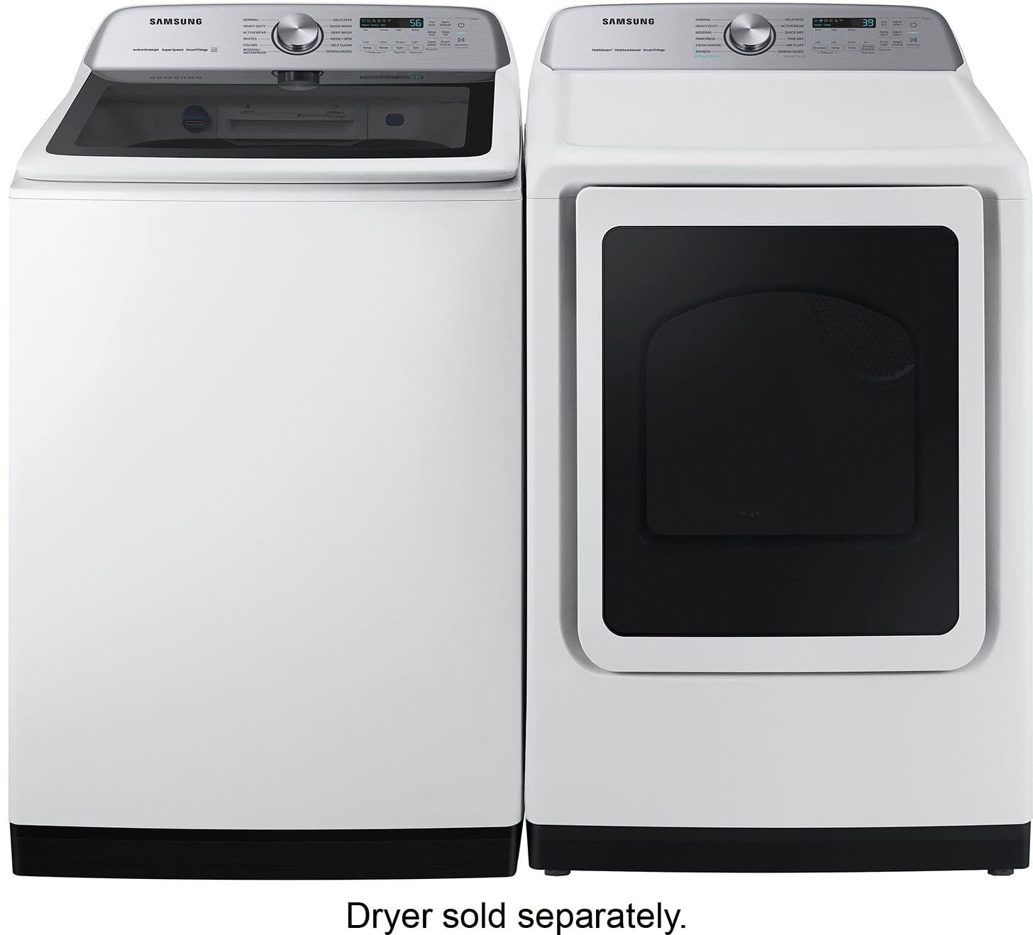 Samsung - 5.2 Cu. Ft. High-Efficiency Smart Top Load Washer with Super Speed Wash - White - Image 14