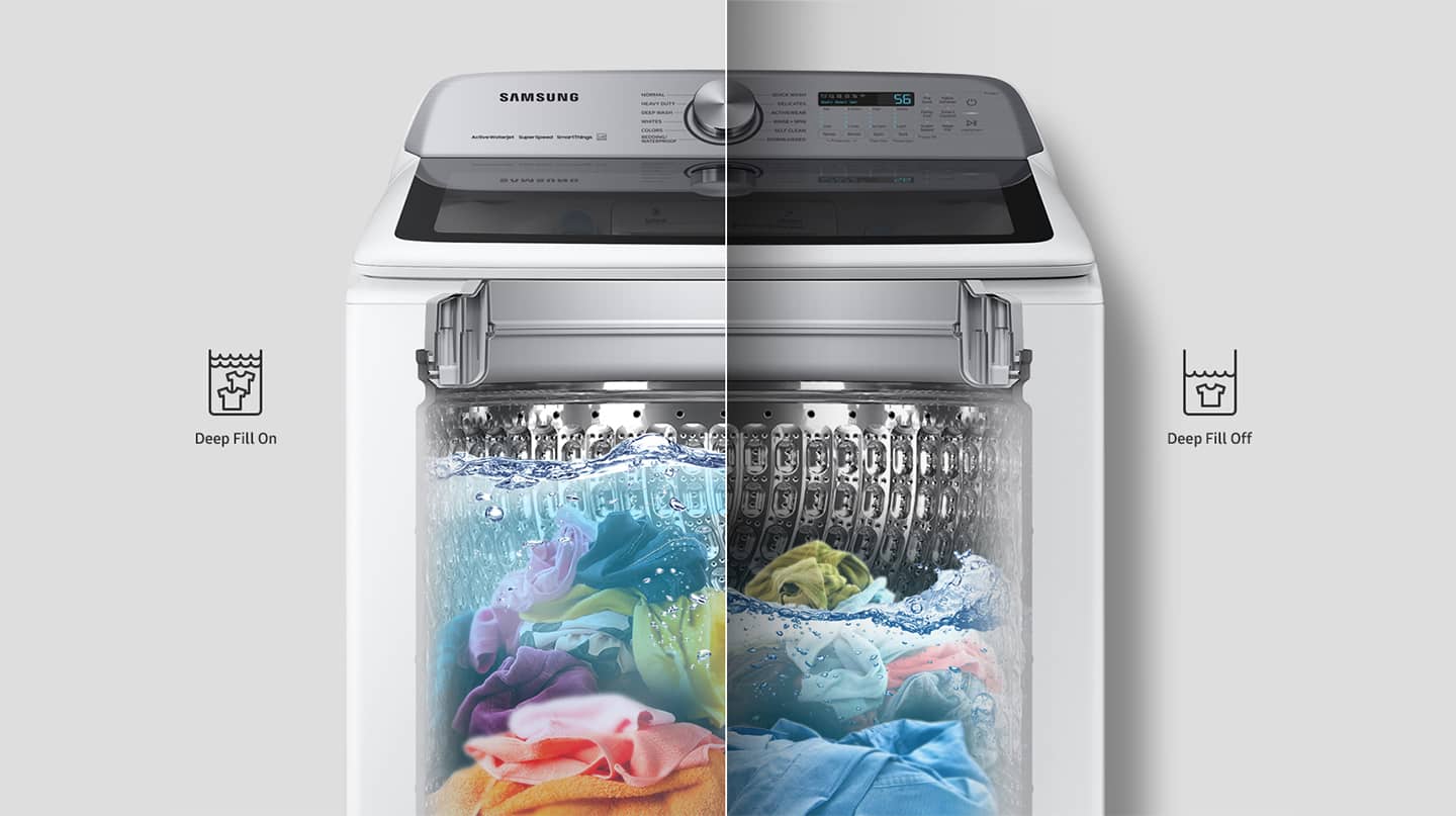 Samsung - 5.2 Cu. Ft. High-Efficiency Smart Top Load Washer with Super Speed Wash - White - Image 20