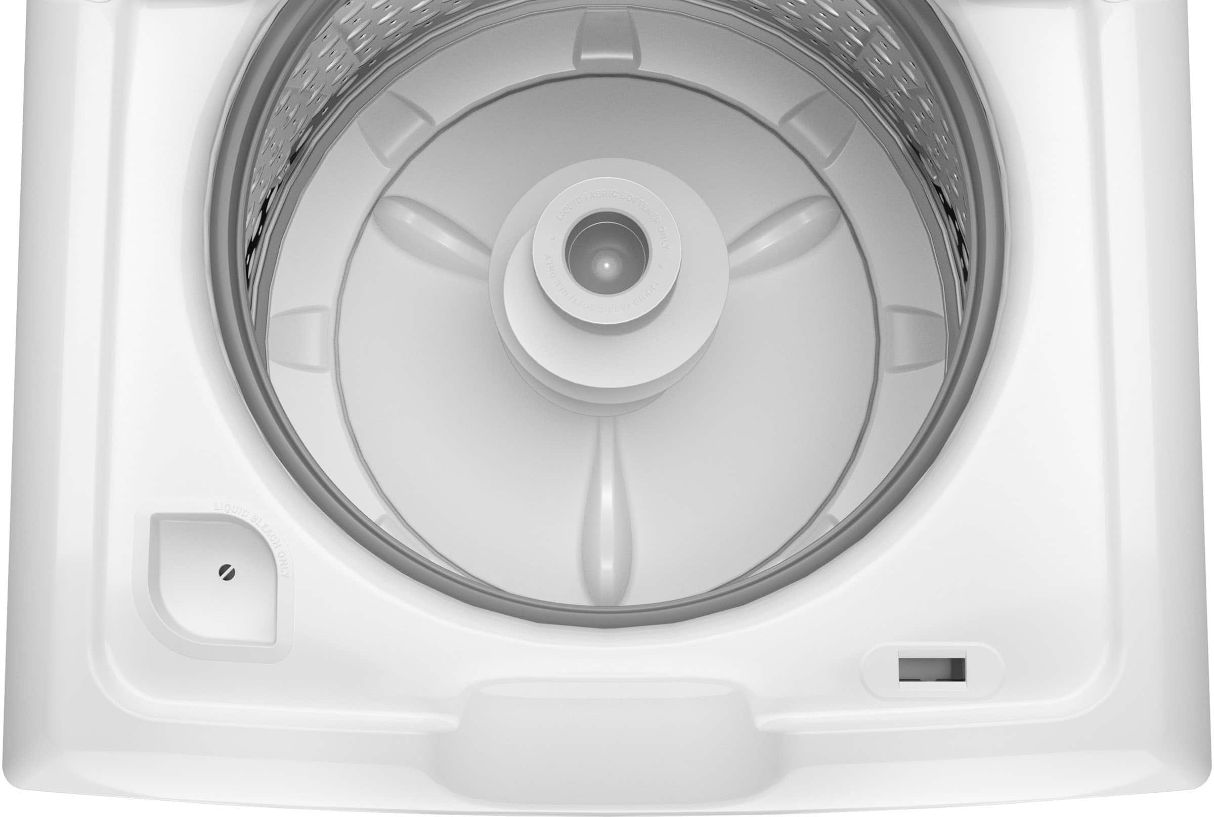 GE - 4.3 Cu. Ft. High-Efficiency Top Load Washer with Cold Plus - White with Silver Matte - Image 7