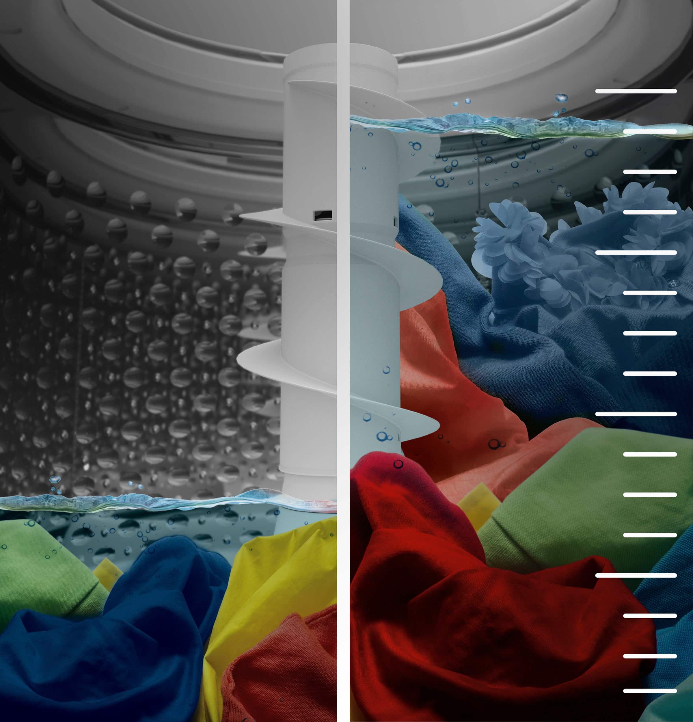 GE - 4.3 Cu. Ft. High-Efficiency Top Load Washer with Cold Plus - White with Silver Matte - Image 9