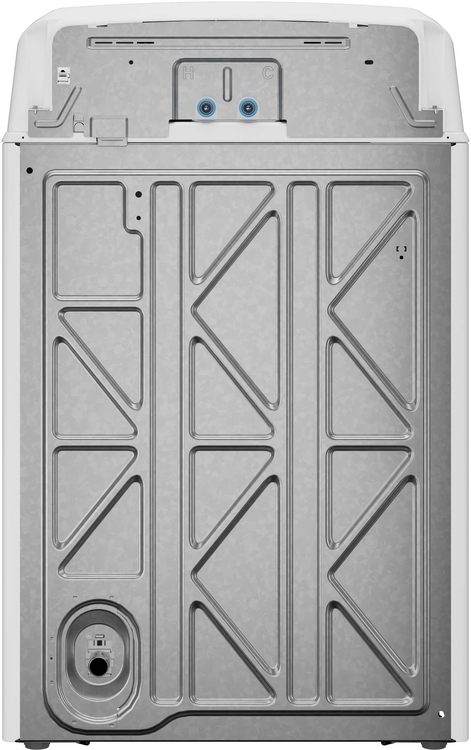 GE - 4.3 Cu. Ft. High-Efficiency Top Load Washer with Cold Plus - White with Silver Matte - Image 20