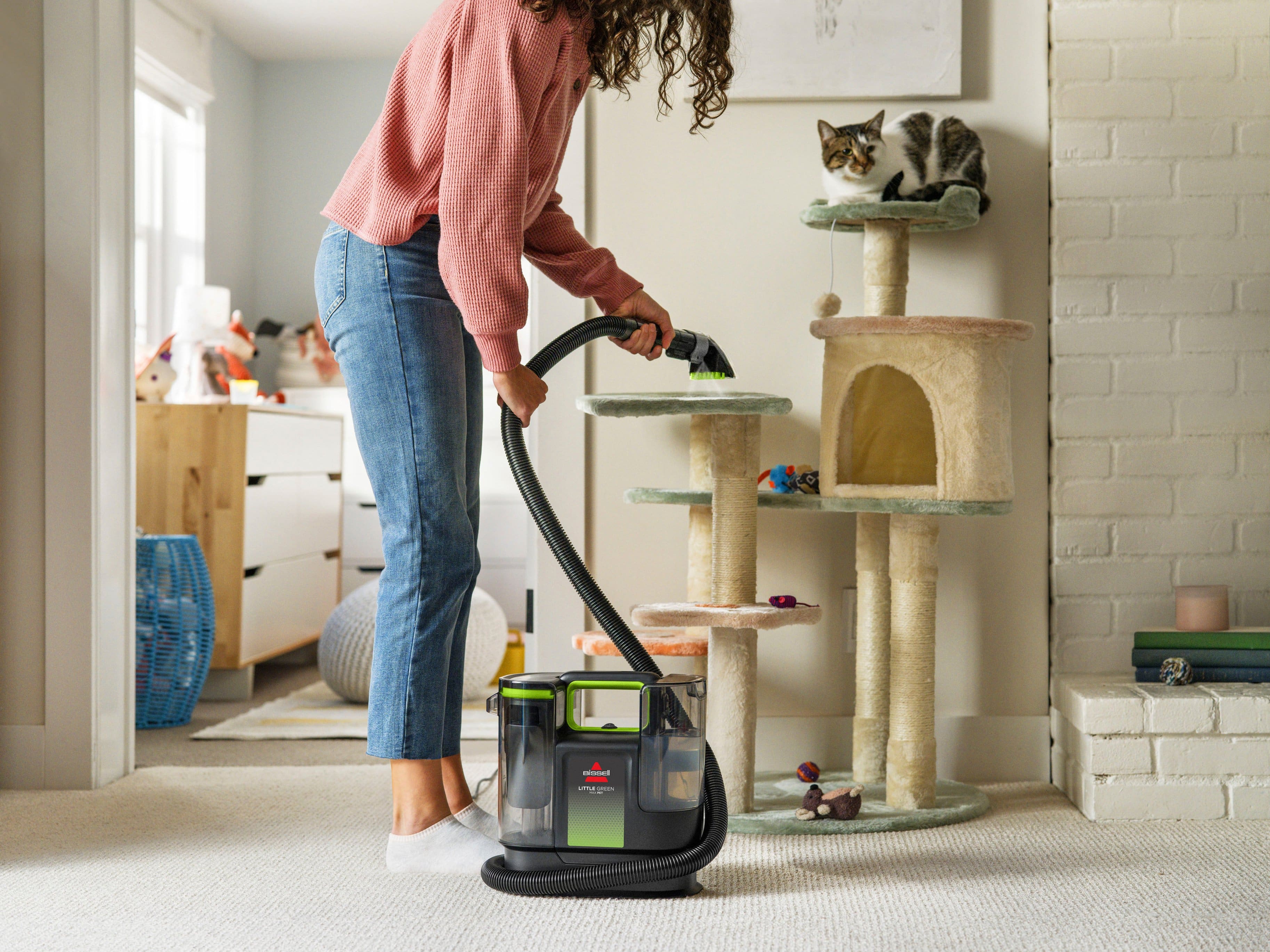 BISSELL - Little Green Max Pet Handheld Deep Cleaner - Black with Cha Cha Lime Accents - Image 4