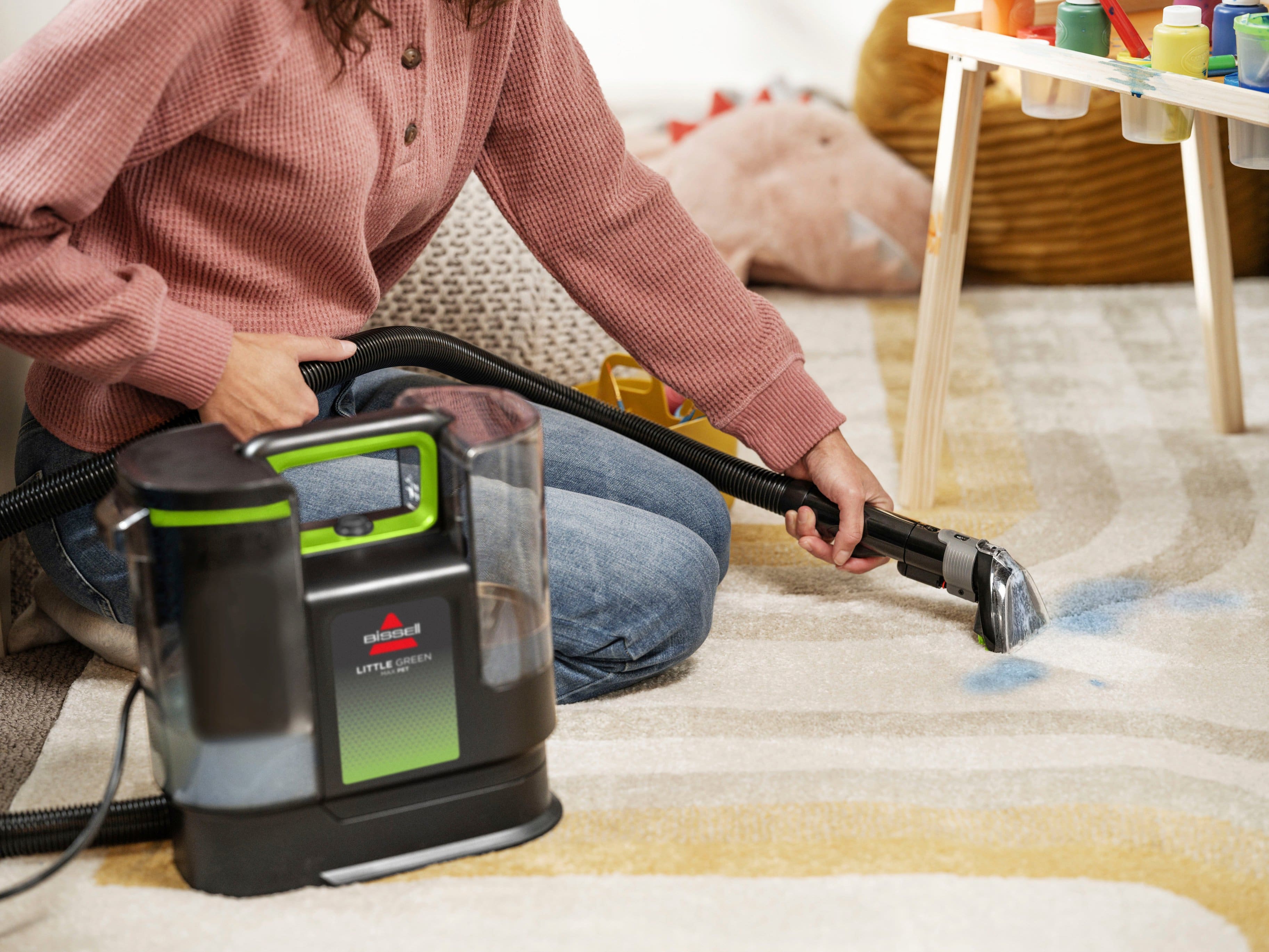BISSELL - Little Green Max Pet Handheld Deep Cleaner - Black with Cha Cha Lime Accents - Image 5
