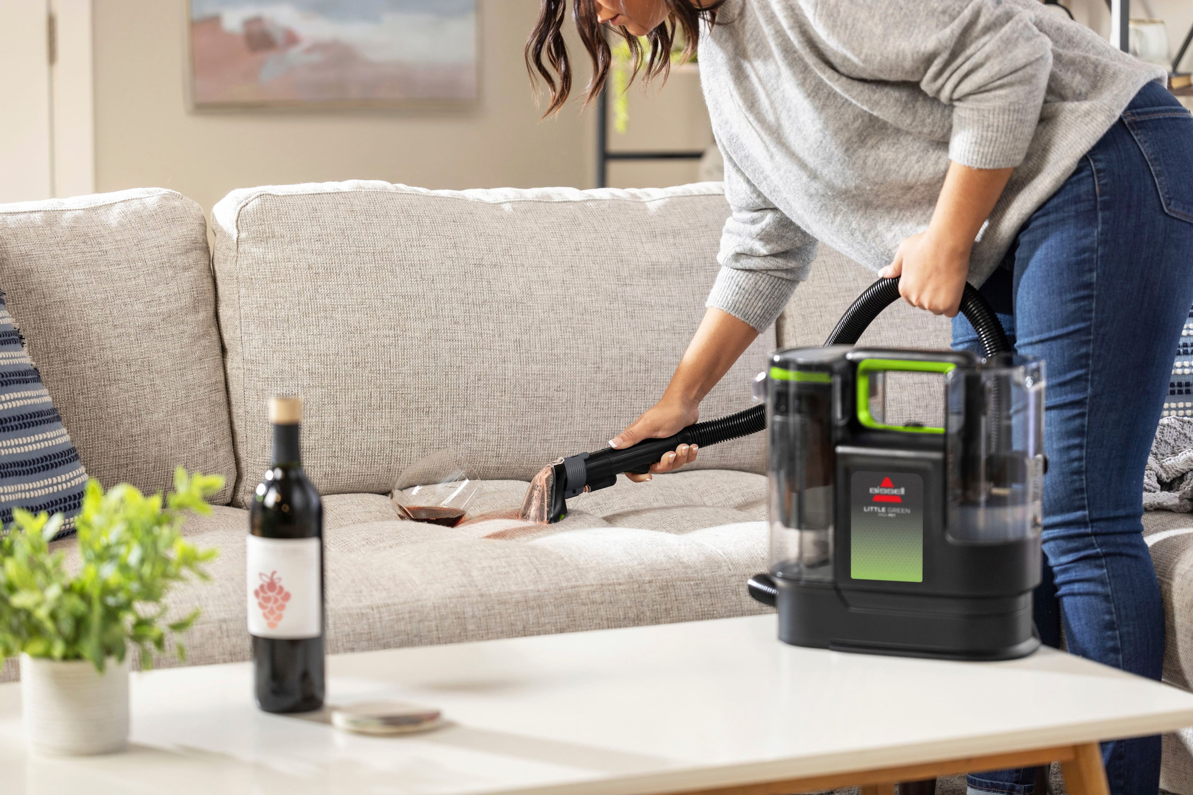 BISSELL - Little Green Max Pet Handheld Deep Cleaner - Black with Cha Cha Lime Accents - Image 7