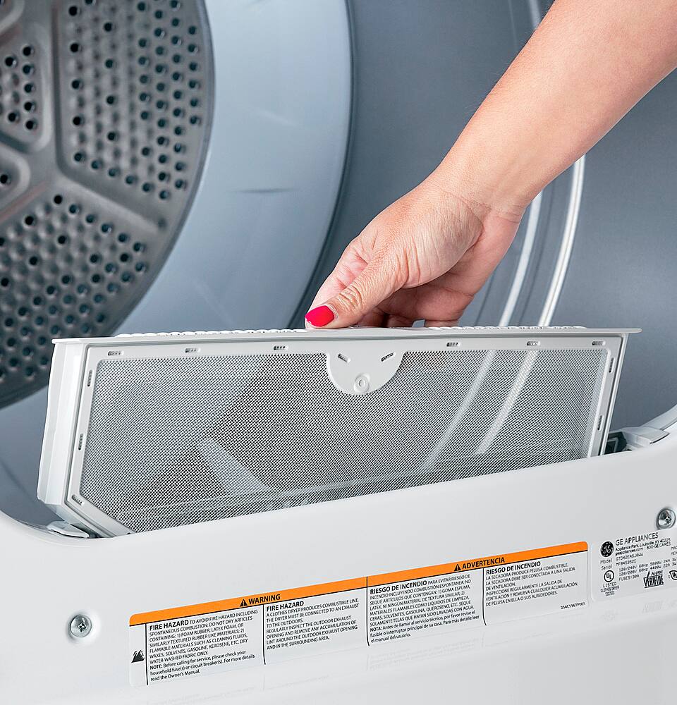 Hotpoint - 6.2 Cu. Ft. Gas Dryer with Auto Dry - White - Image 9