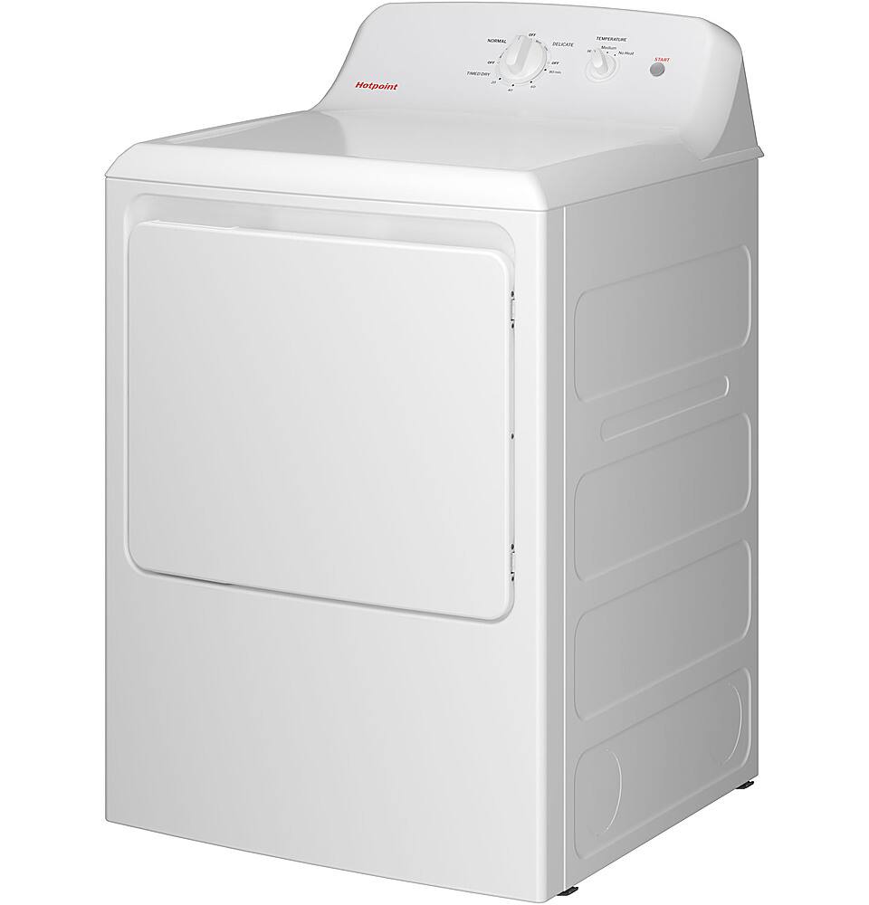Hotpoint - 6.2 Cu. Ft. Gas Dryer with Auto Dry - White - Image 3