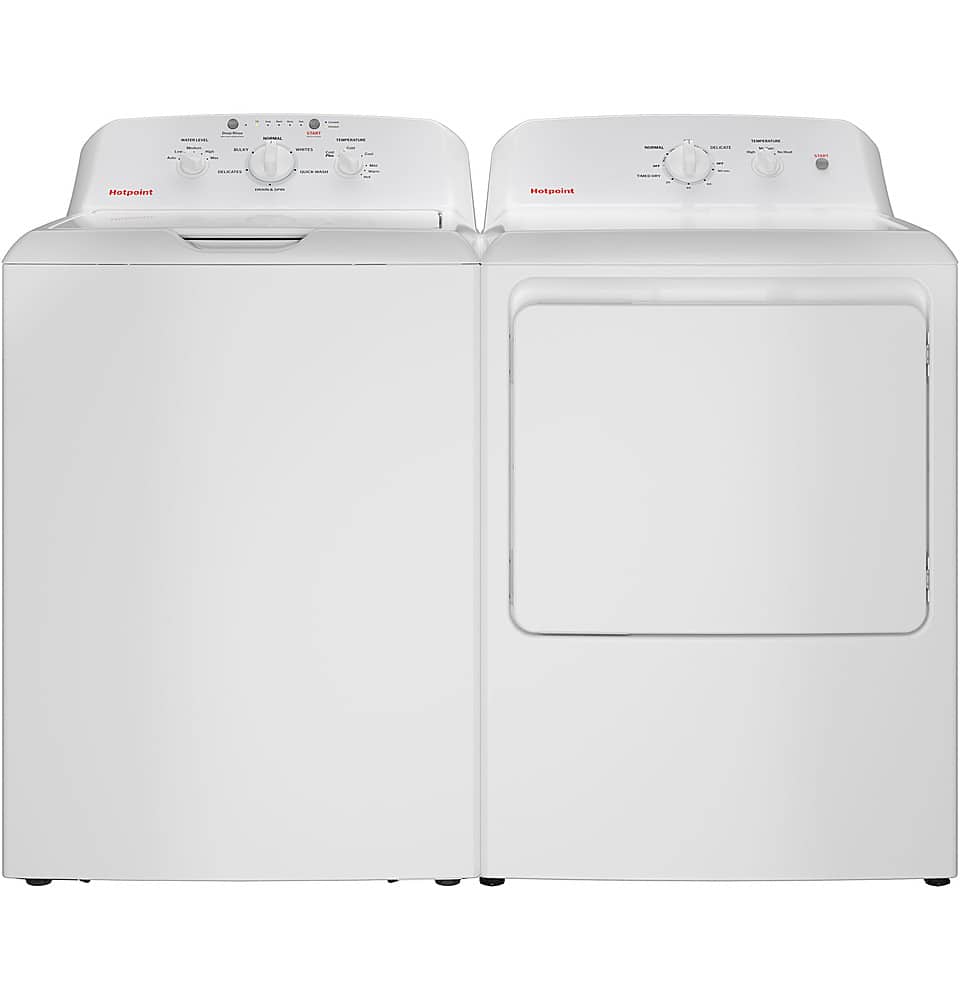Hotpoint - 6.2 Cu. Ft. Electric Dryer with Auto Dry - White - Image 7