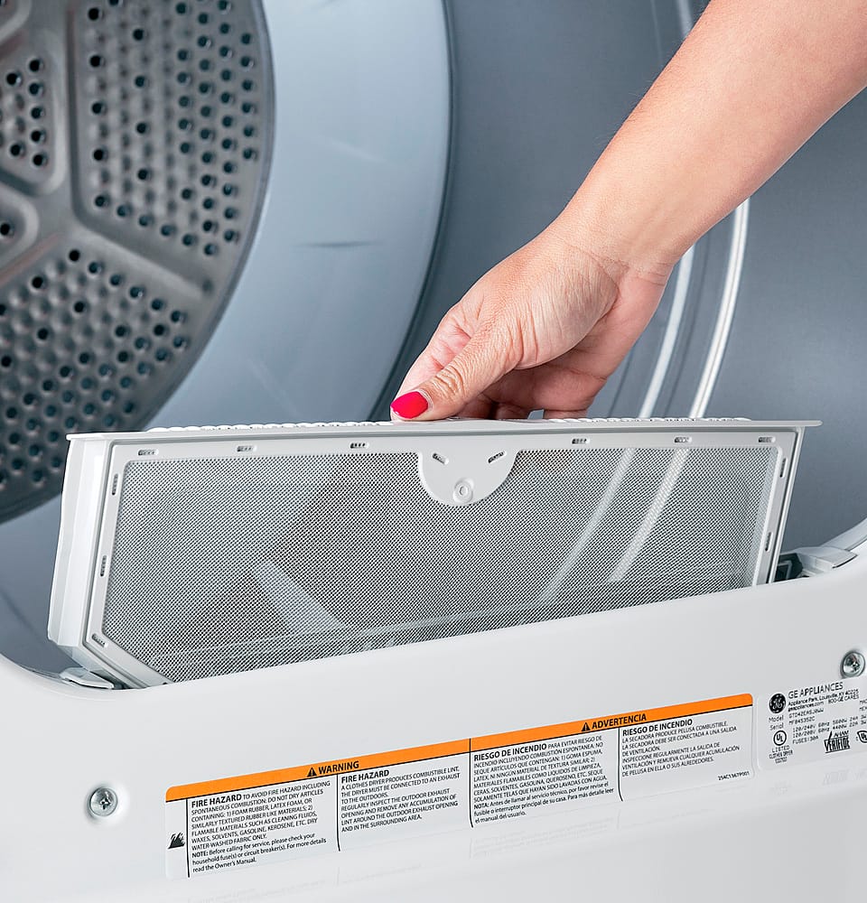 Hotpoint - 6.2 Cu. Ft. Electric Dryer with Auto Dry - White - Image 10