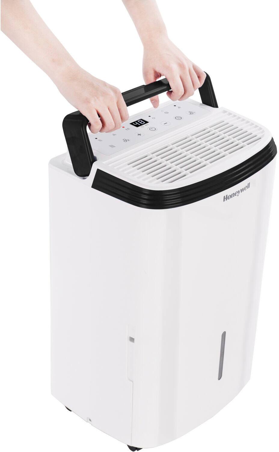 Honeywell - 70 pint Smart Wi-Fi Energy Star Dehumidifier for Basement & Large Room Up to 4000 Sq. Ft - White - Image 4