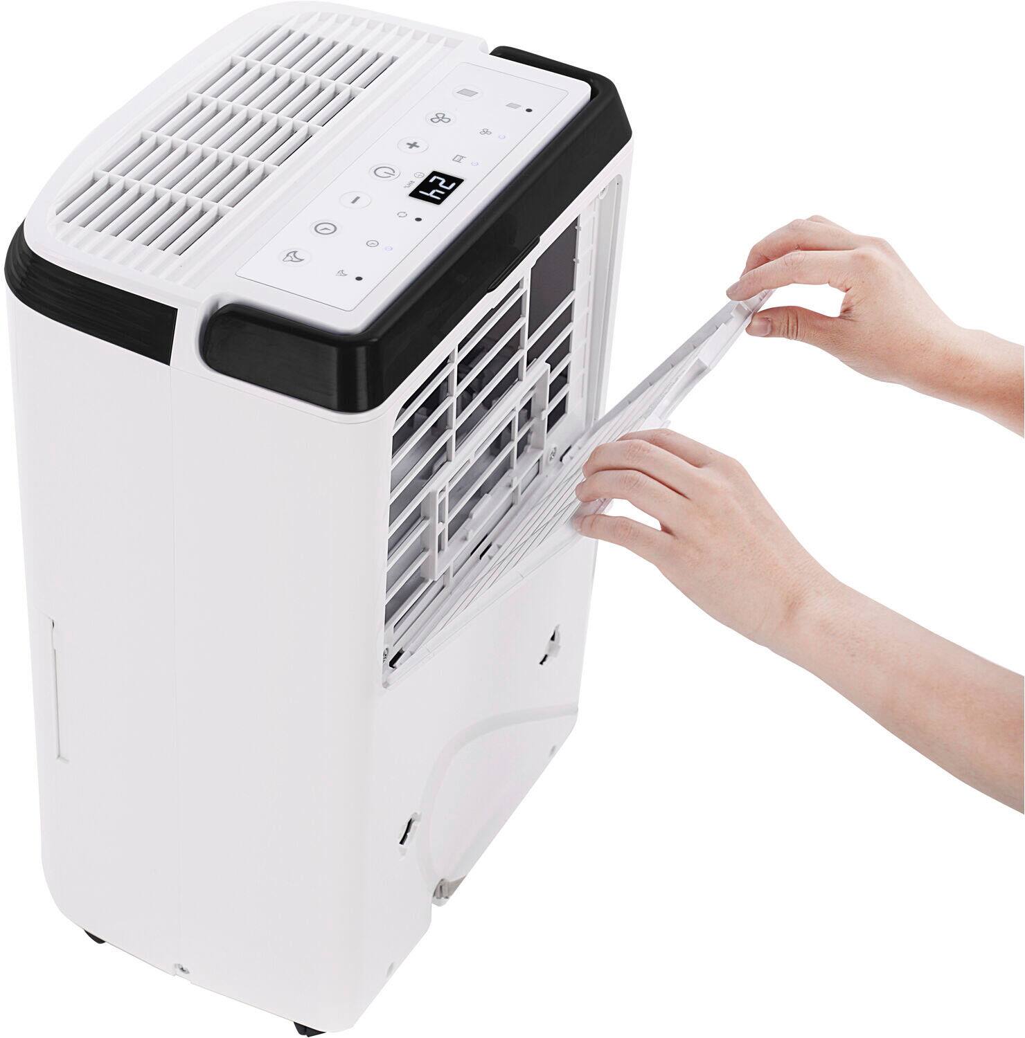 Honeywell - 70 pint Smart Wi-Fi Energy Star Dehumidifier for Basement & Large Room Up to 4000 Sq. Ft - White - Image 2