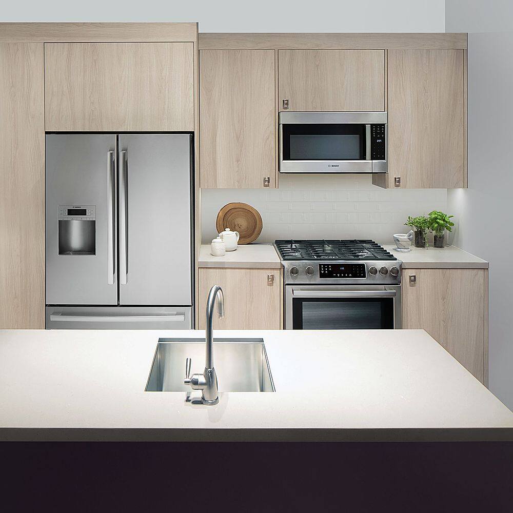 Bosch - 300 Series 1.6 Cu. Ft. Over-the-Range Microwave - Stainless Steel - Image 4