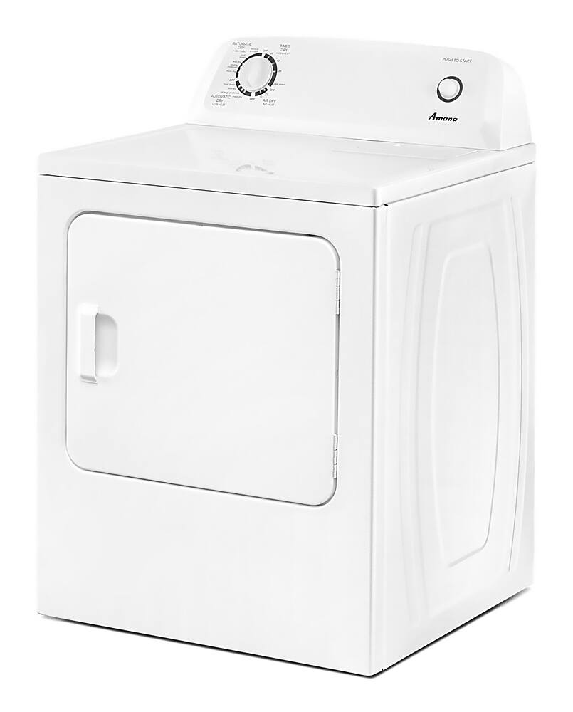 Amana - 6.5 Cu. Ft. Electric Dryer with Automatic Dryness Control - White - Image 4