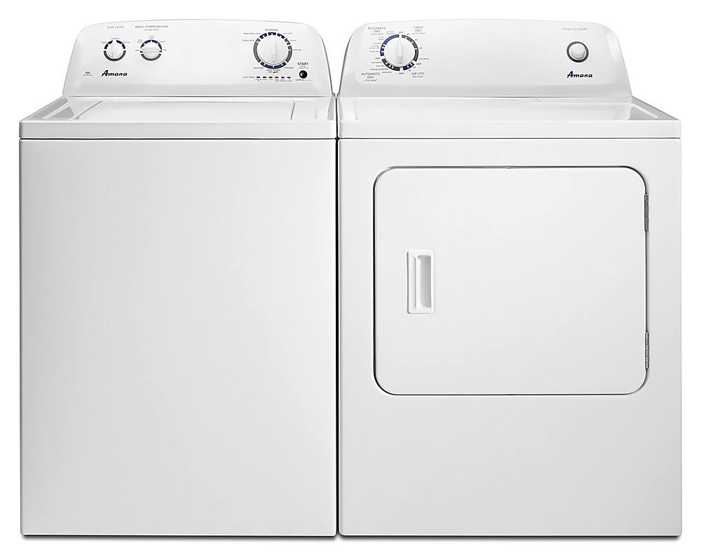 Amana - 6.5 Cu. Ft. Electric Dryer with Automatic Dryness Control - White - Image 10