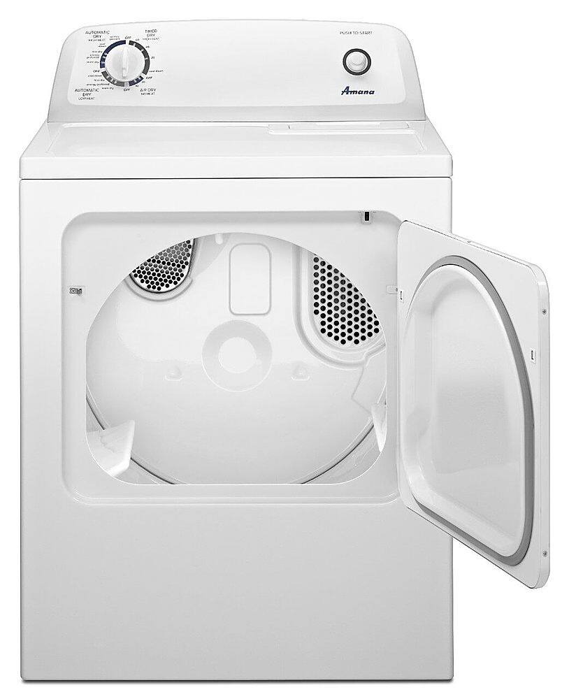 Amana - 6.5 Cu. Ft. Gas Dryer with Automatic Dryness Control - White - Image 2
