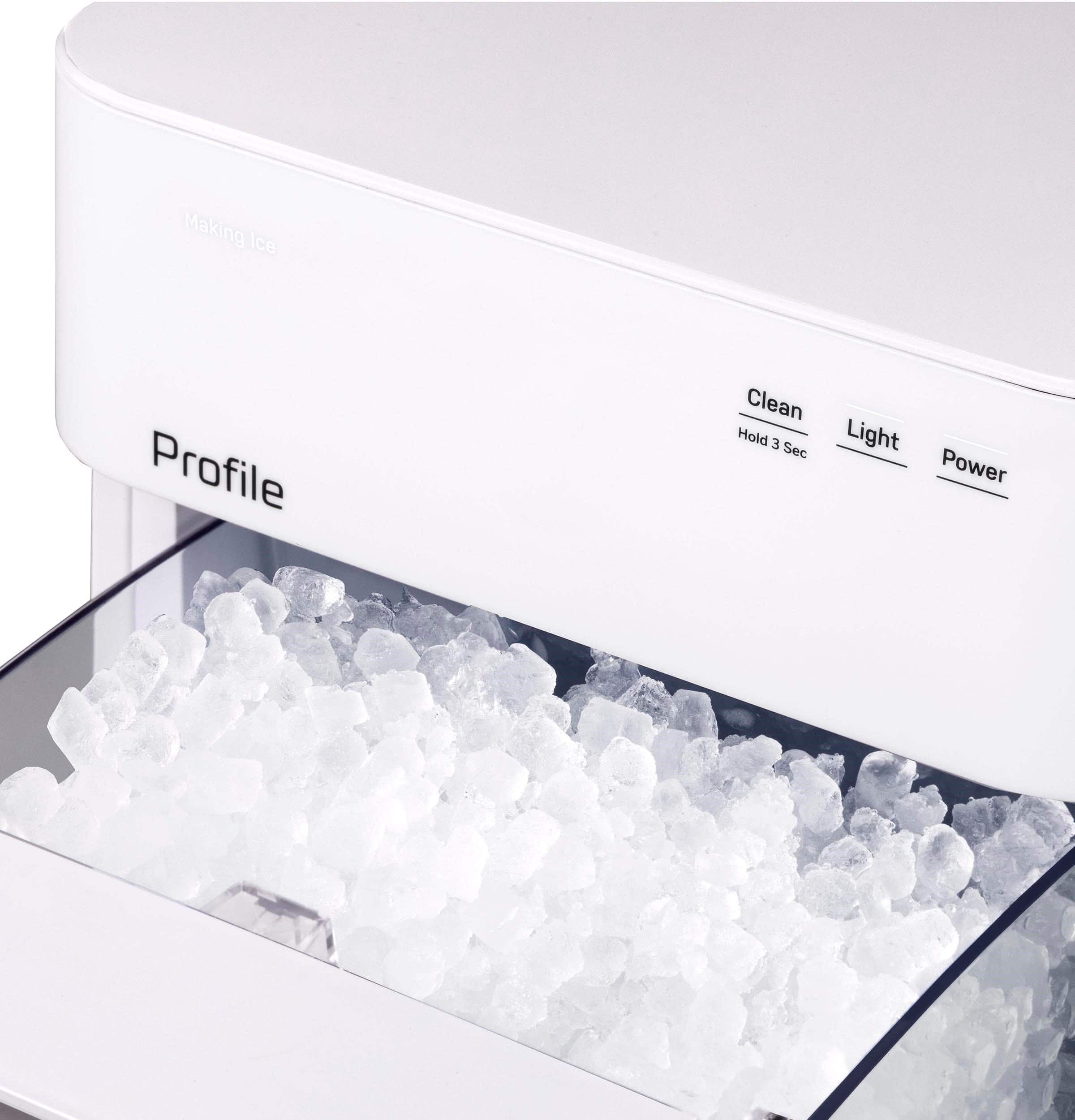 GE Profile - Opal 2.0 Ultra Nugget Ice Maker with Scale Inhibiting Filter - Stone White - Image 4
