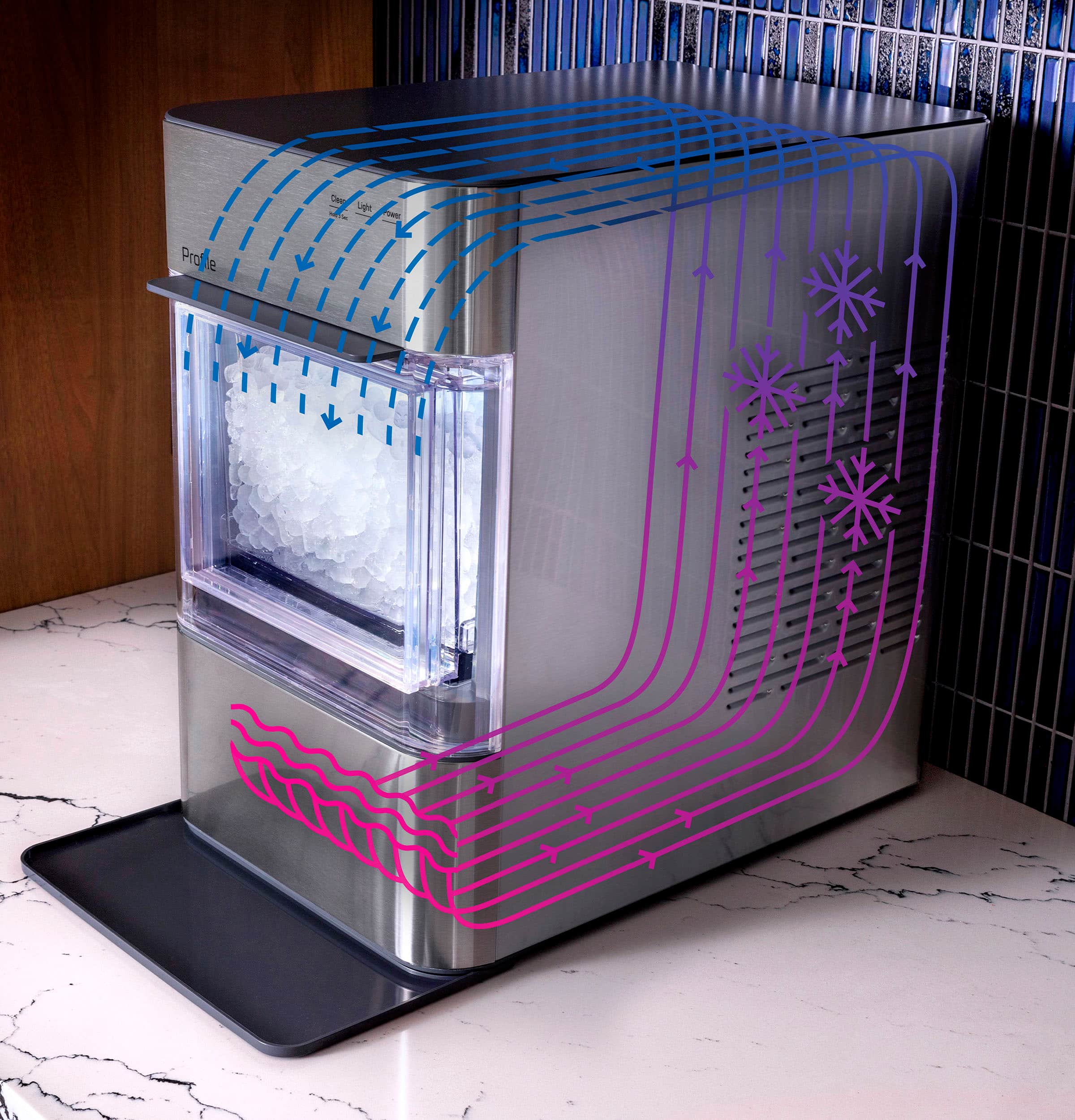 GE Profile - Opal 2.0 Ultra Nugget Ice Maker with Scale Inhibiting Filter - Stone White - Image 14