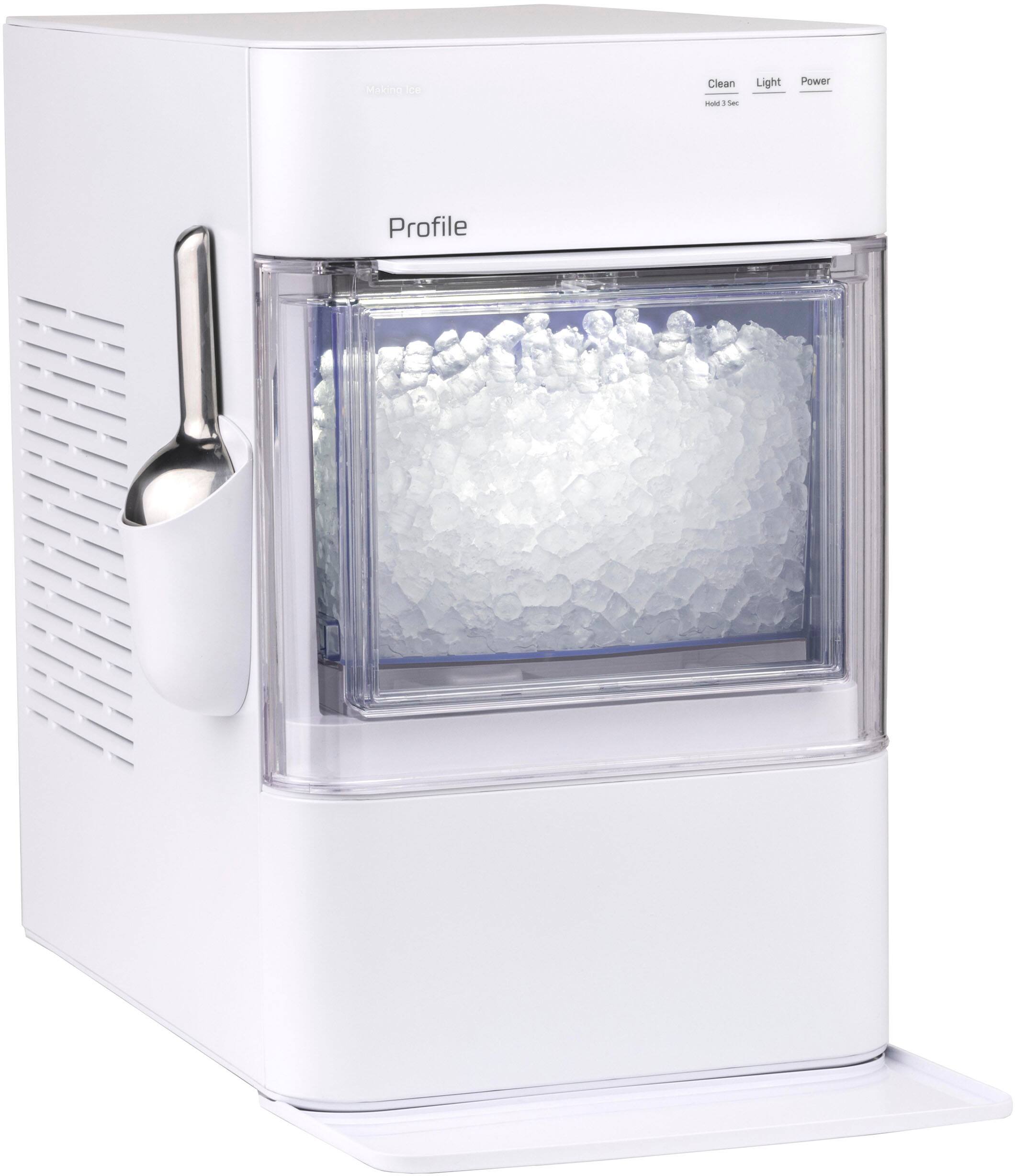 GE Profile - Opal 2.0 Ultra Nugget Ice Maker with Scale Inhibiting Filter - Stone White - Image 3