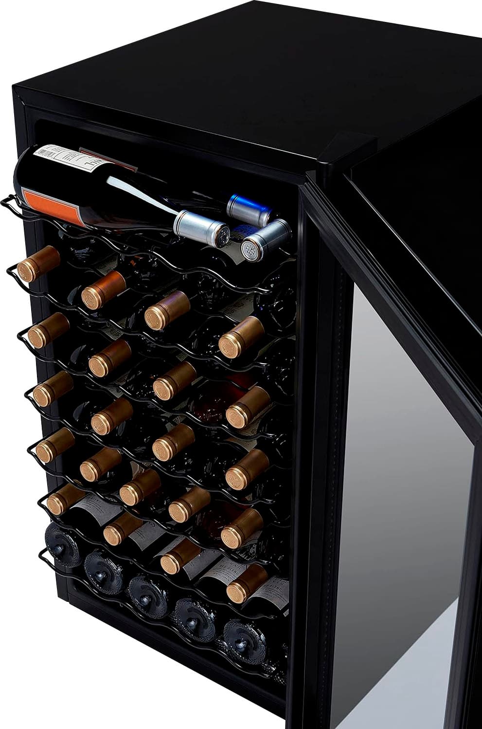 NewAir - Refurbished Freestanding Wine Cooler - Black - Image 3