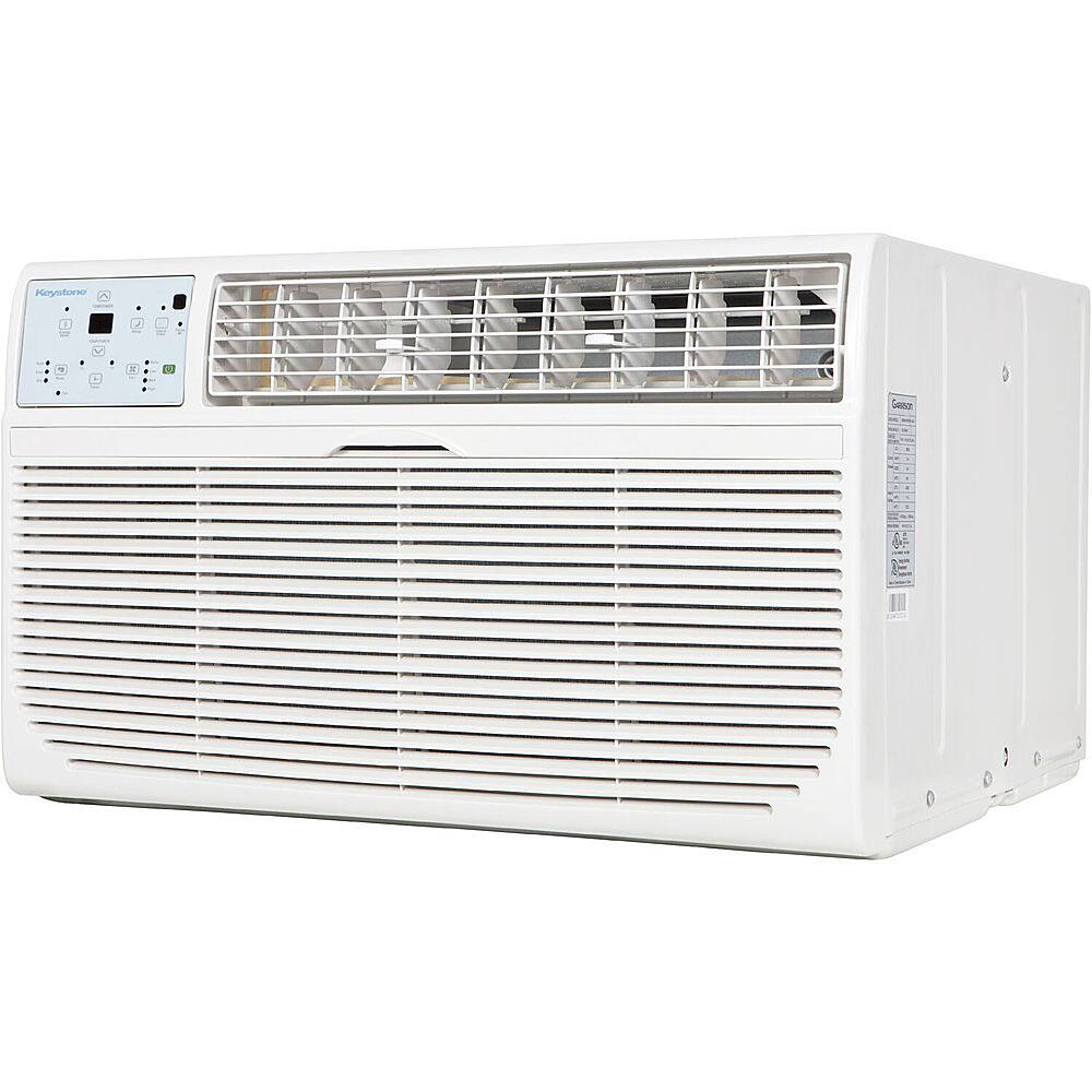 Keystone - 350 Sq. Ft. 8,000 BTU 115V Through-the-Wall Air Conditioner with Follow Me LCD Remote Control - White - Image 2