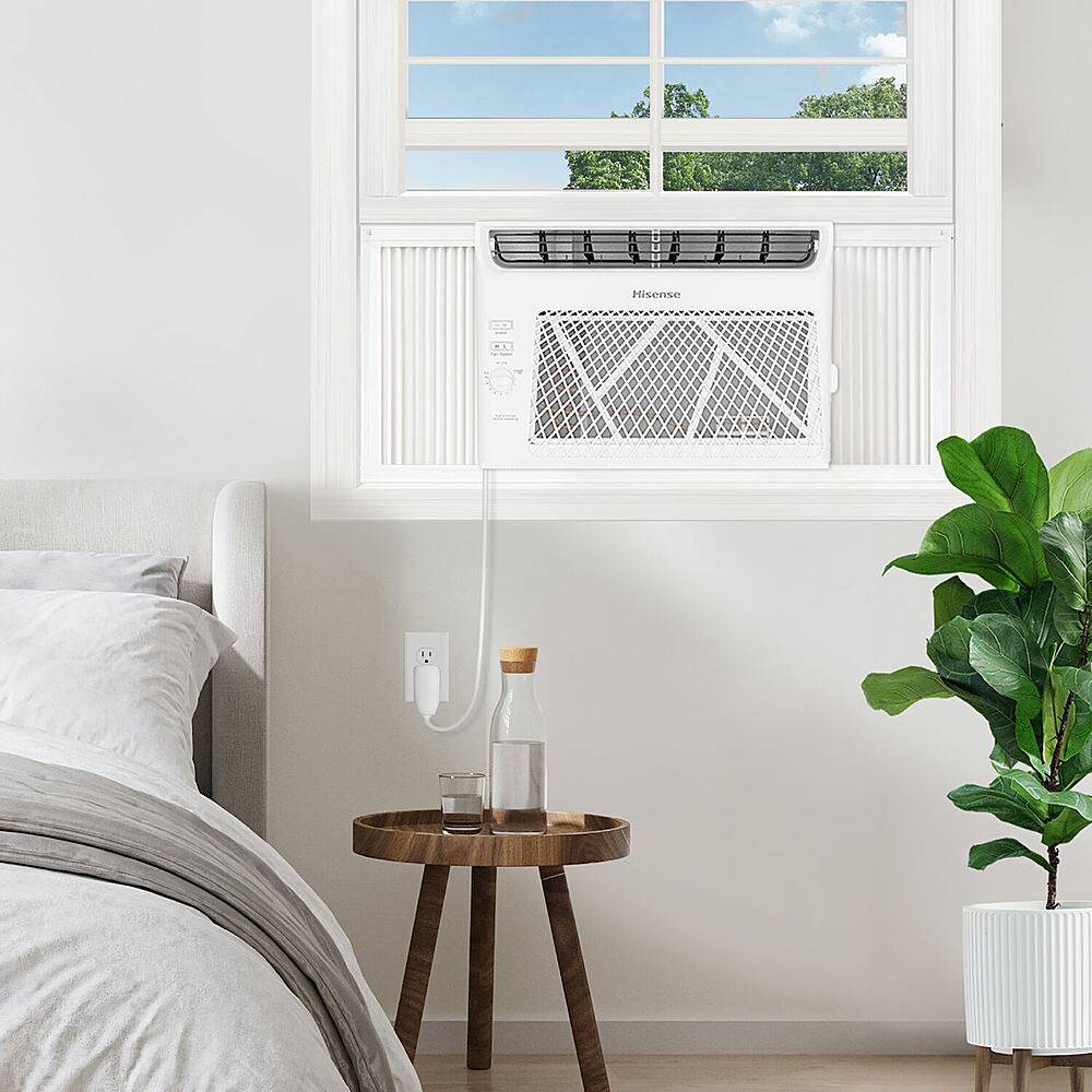 Hisense - 5,000 BTU 150 Sq. Ft. Window Air Conditioner - White - Image 9
