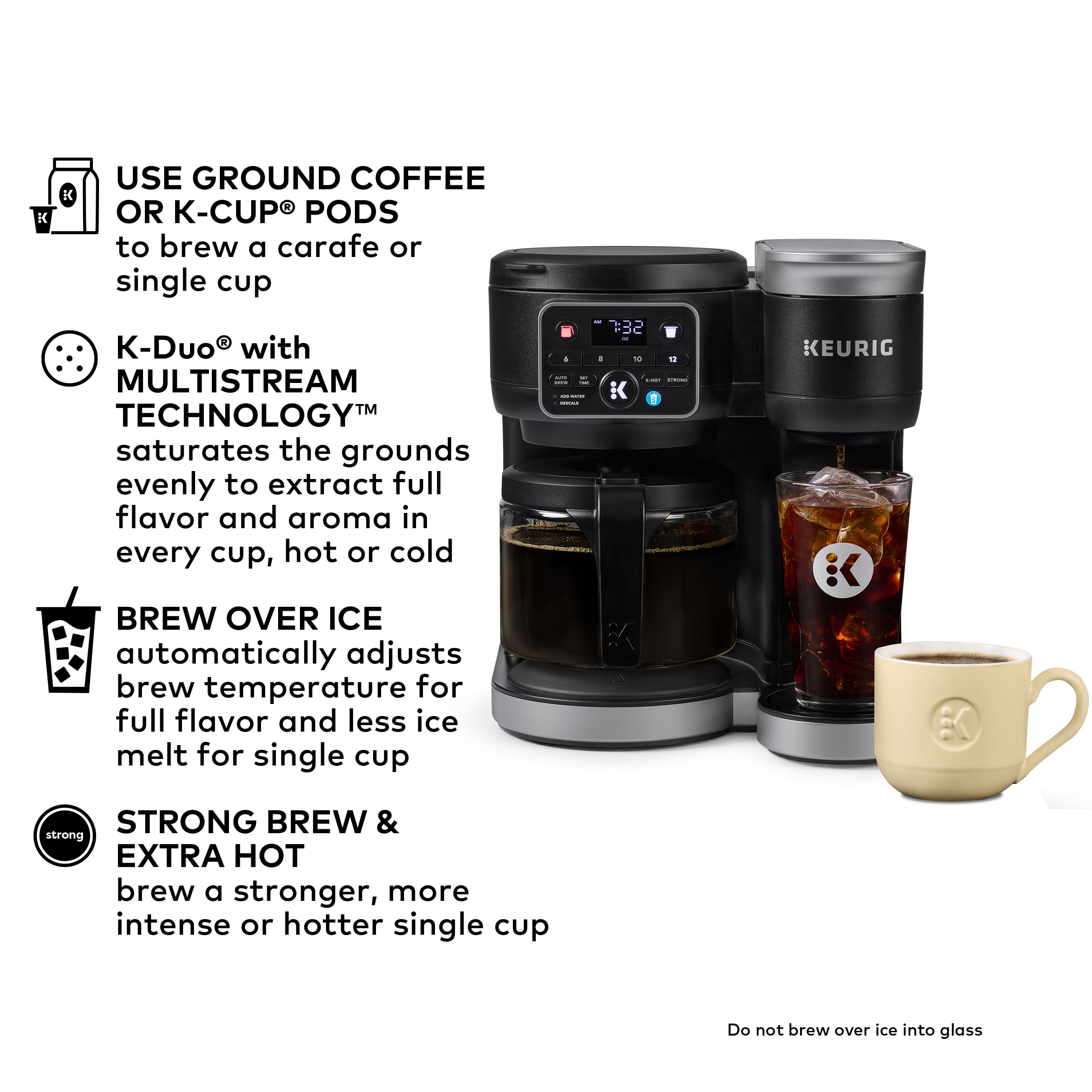 Keurig - K-Duo Single Serve & Carafe Coffee Maker - Black - Image 11