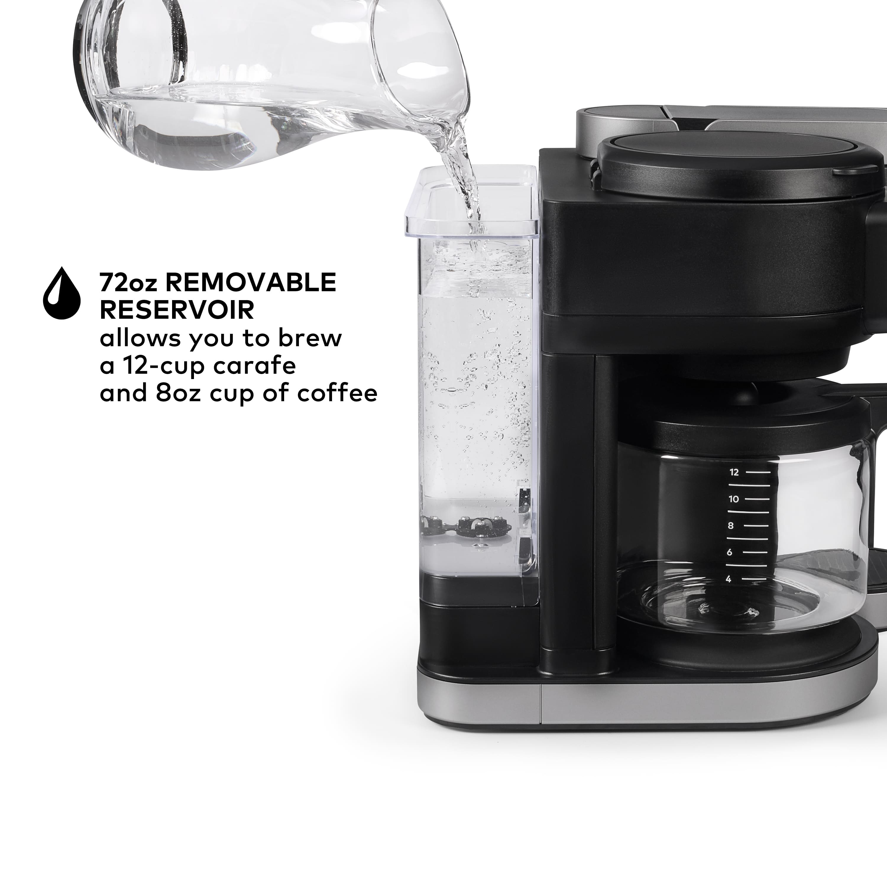 Keurig - K-Duo Single Serve & Carafe Coffee Maker - Black - Image 12