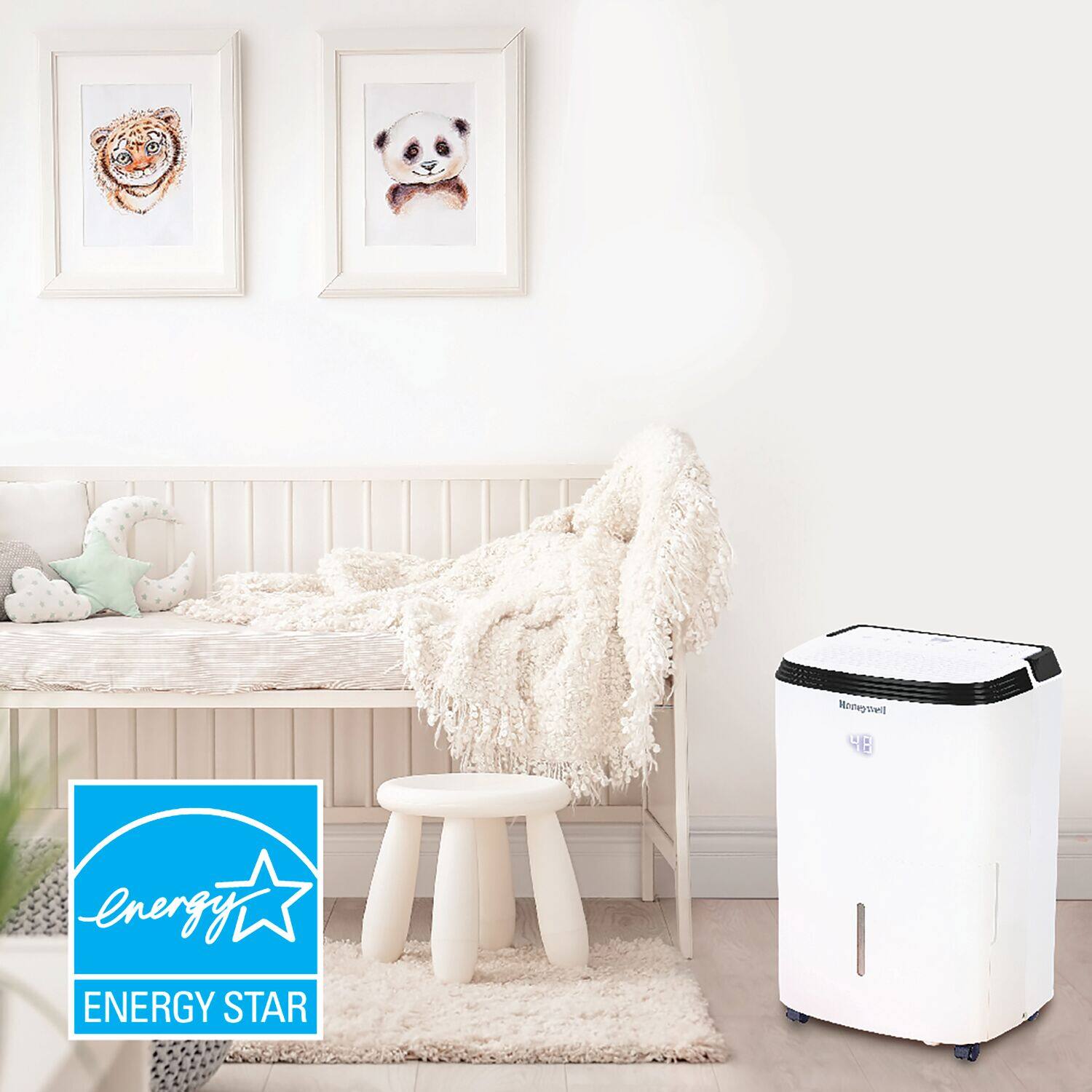 Honeywell - 70 pint Smart Wi-Fi Energy Star Dehumidifier for Basement & Large Room Up to 4000 Sq. Ft - White - Image 7