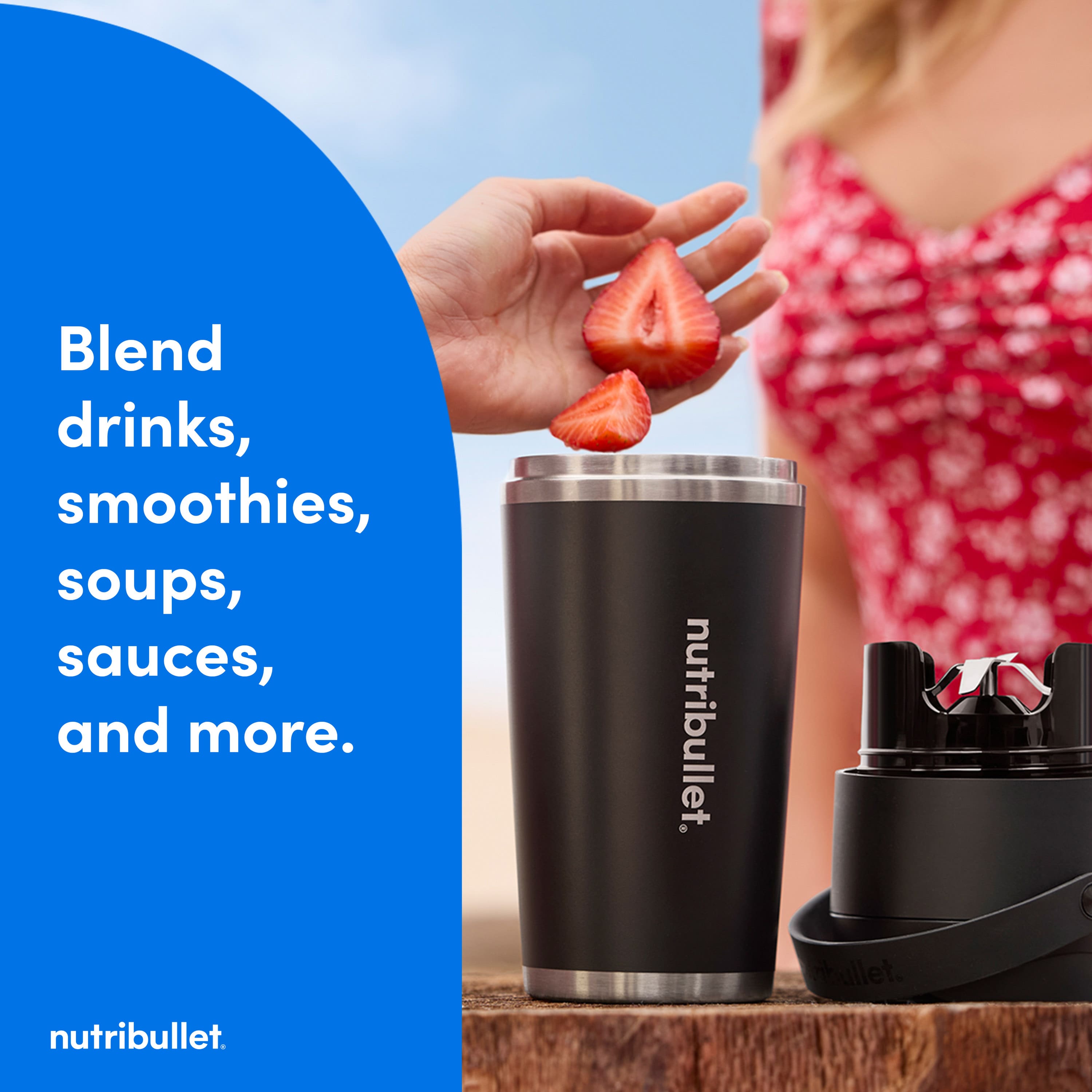 NutriBullet - Flip Insulated Portable Blender - Black - Image 14