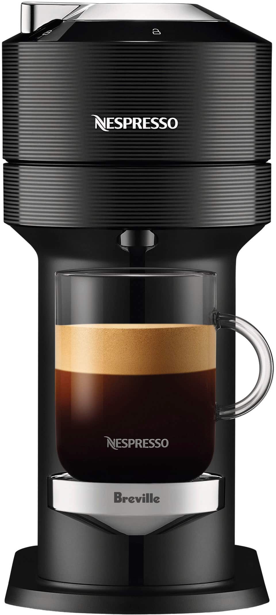 Nespresso - Vertuo Next Premium by Breville with Aeroccino3 - Classic Black - Image 3