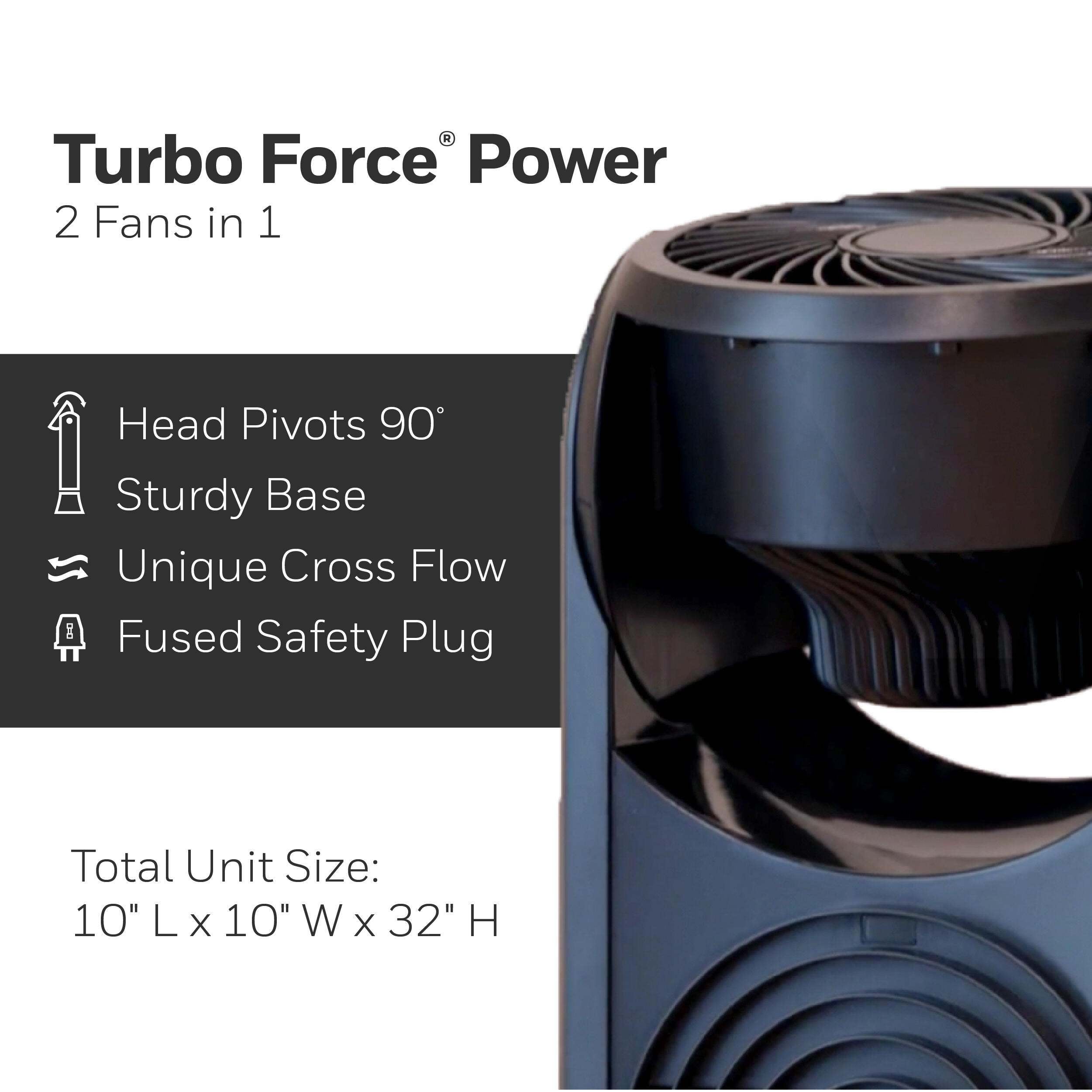 Honeywell - TurboForce Tower Fan - Black - Image 6