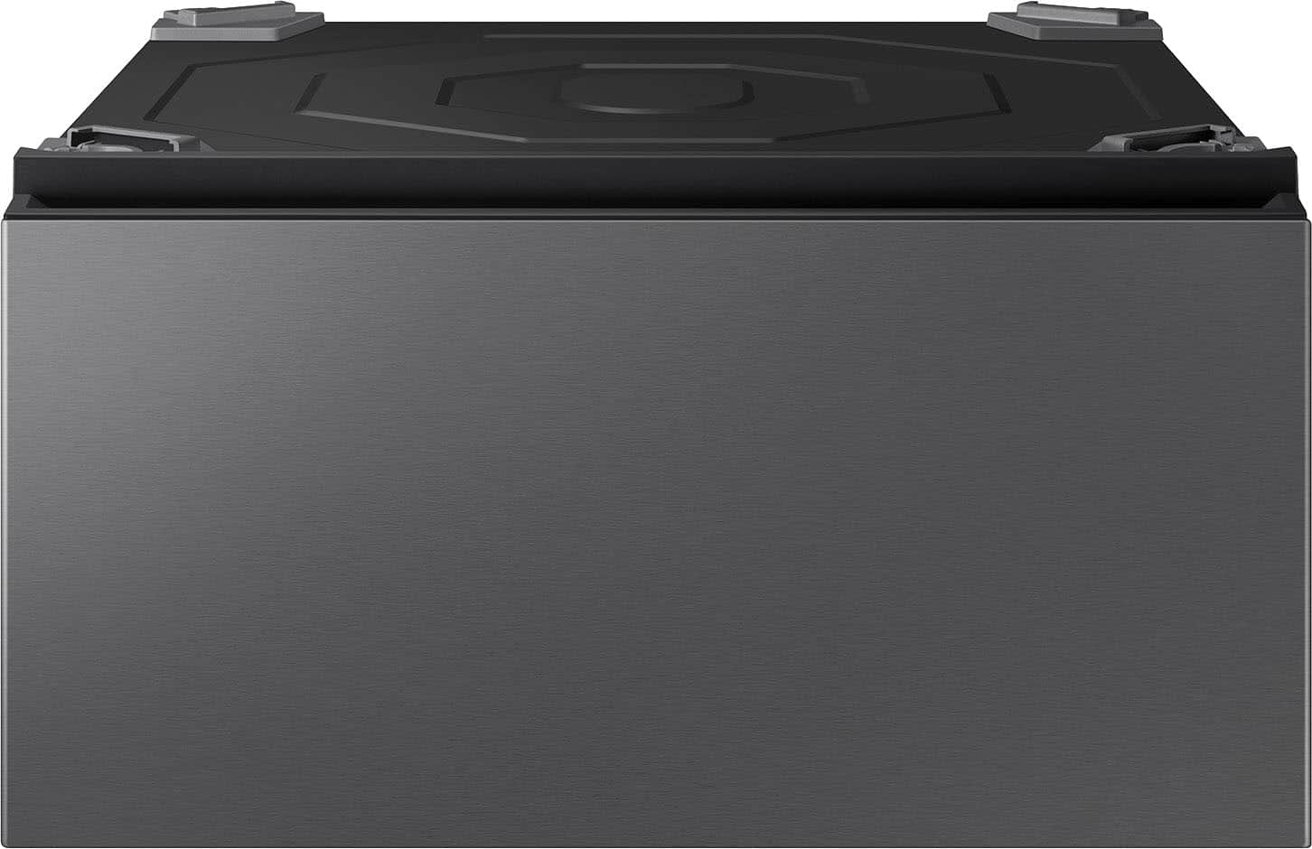 Samsung - Bespoke AI All-in-One Washer/Dryer Laundry Pedestal with Storage Drawer - Dark Steel