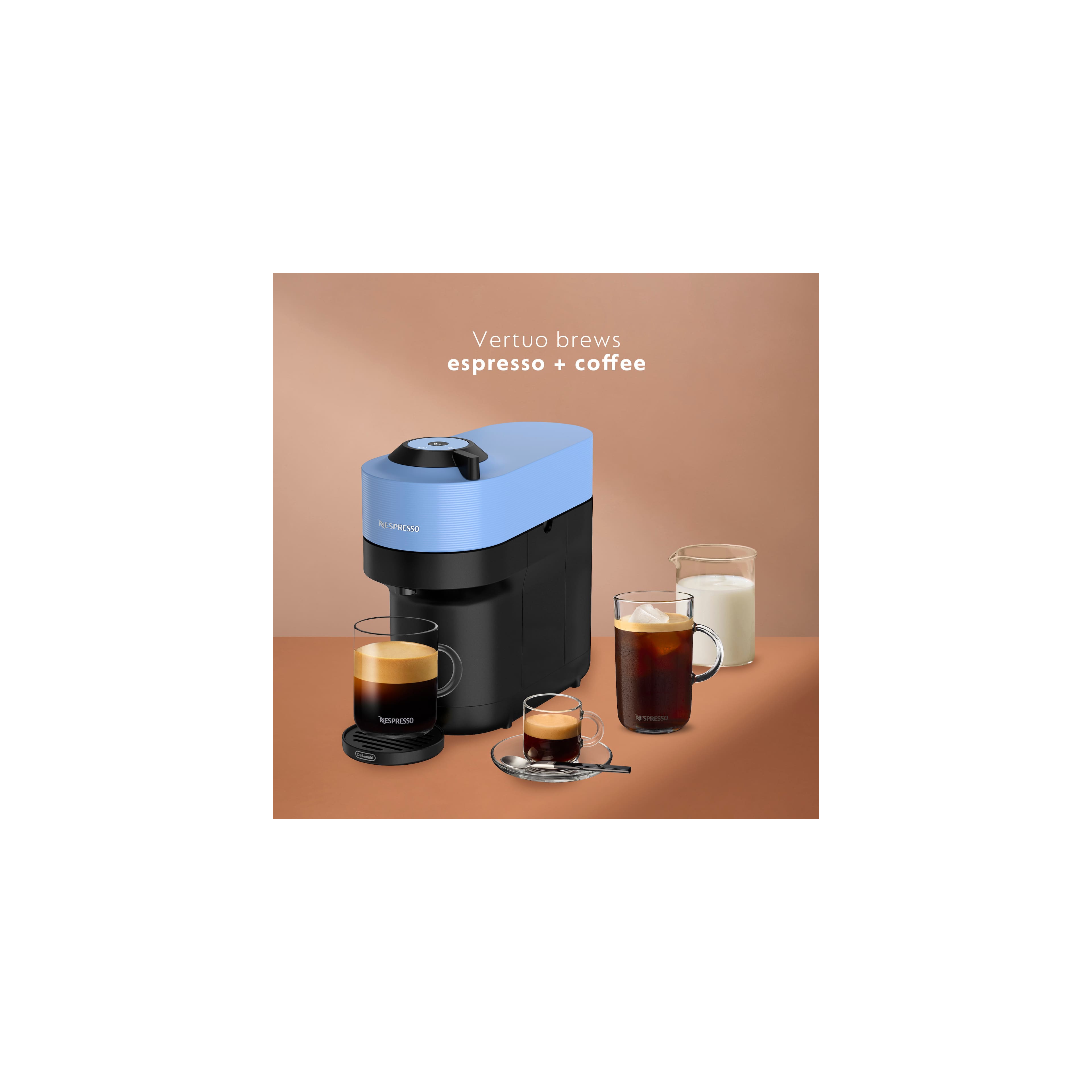 Nespresso - Vertuo Pop+ Coffee and Espresso Maker by De'Longhi with Milk Frother - Pacific Blue - Image 4