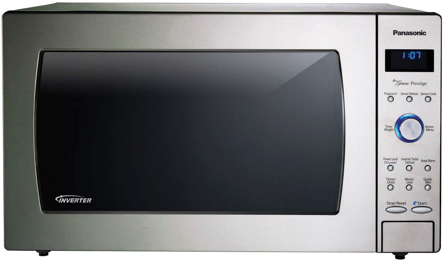 Panasonic - 2.2 Cu. Ft. 1250 Watt SD987SA Full-Size Microwave with Inverter - Stainless steel