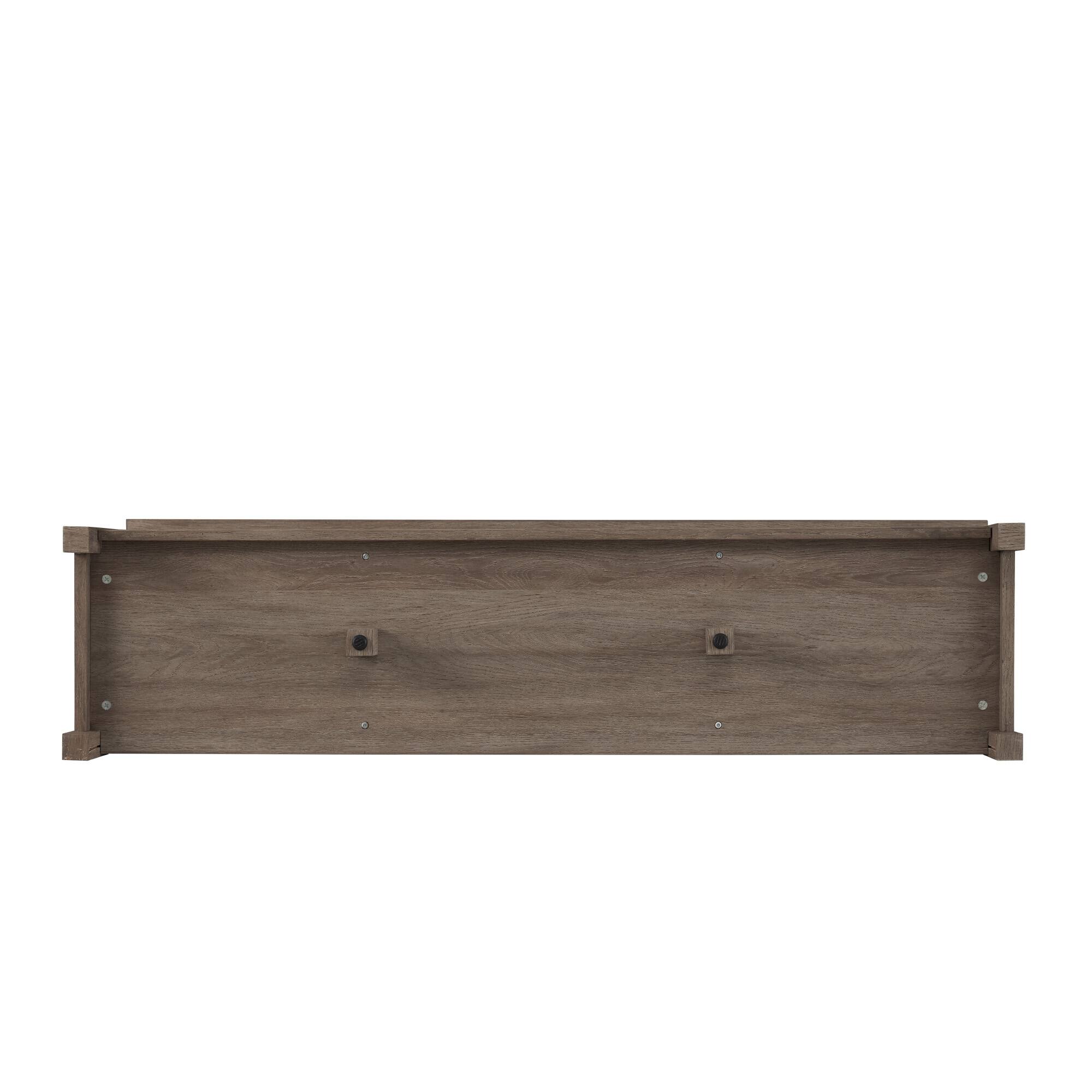 Walker Edison - Mission-Style Fireplace TV Stand for Most TVs up to 65” - Driftwood - Image 6
