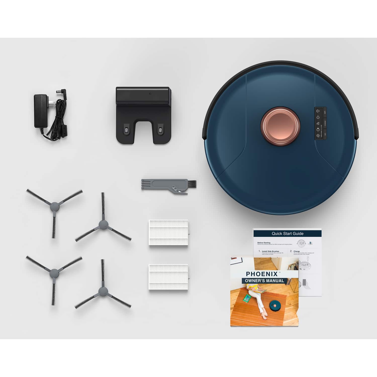 bObsweep - PetHair SLAM Wi-Fi Connected Robot Vacuum Cleaner, Phoenix - Midnight - Image 7