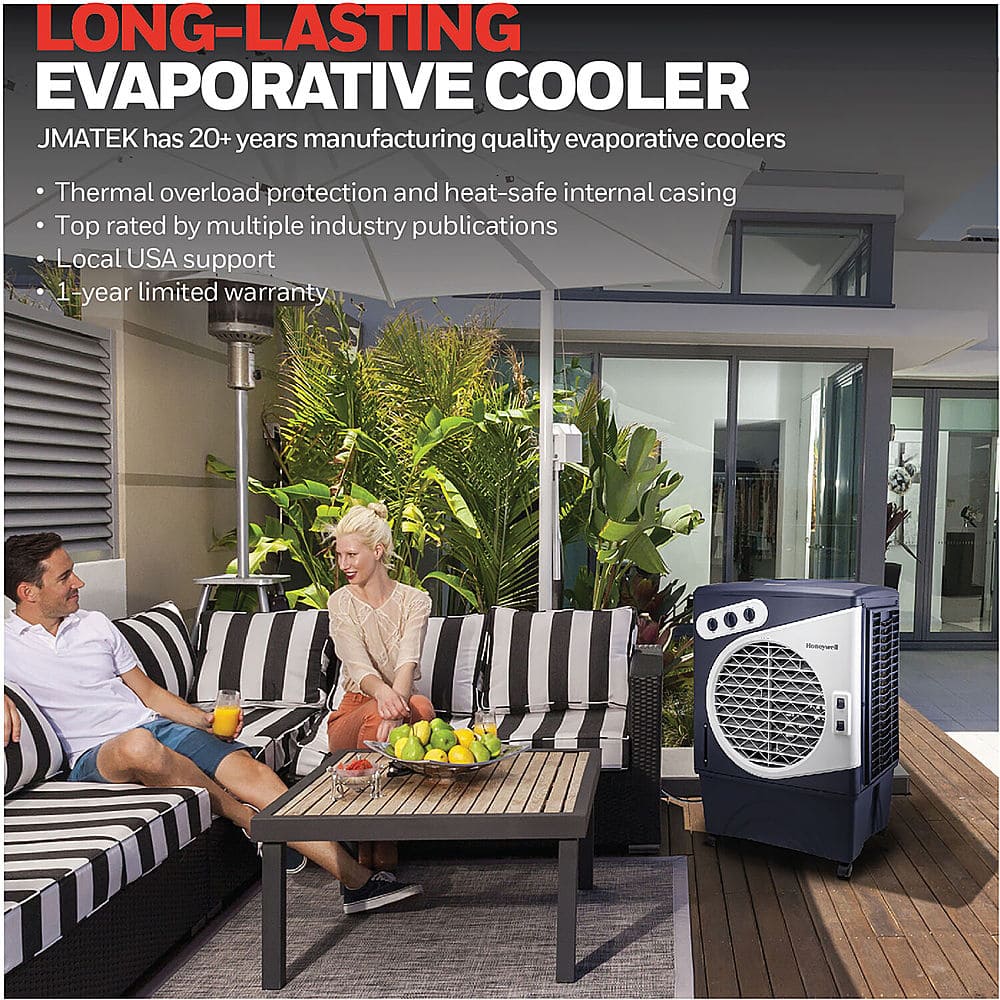 Honeywell - Portable Indoor/Outdoor Evaporative Air Cooler - White - Image 7