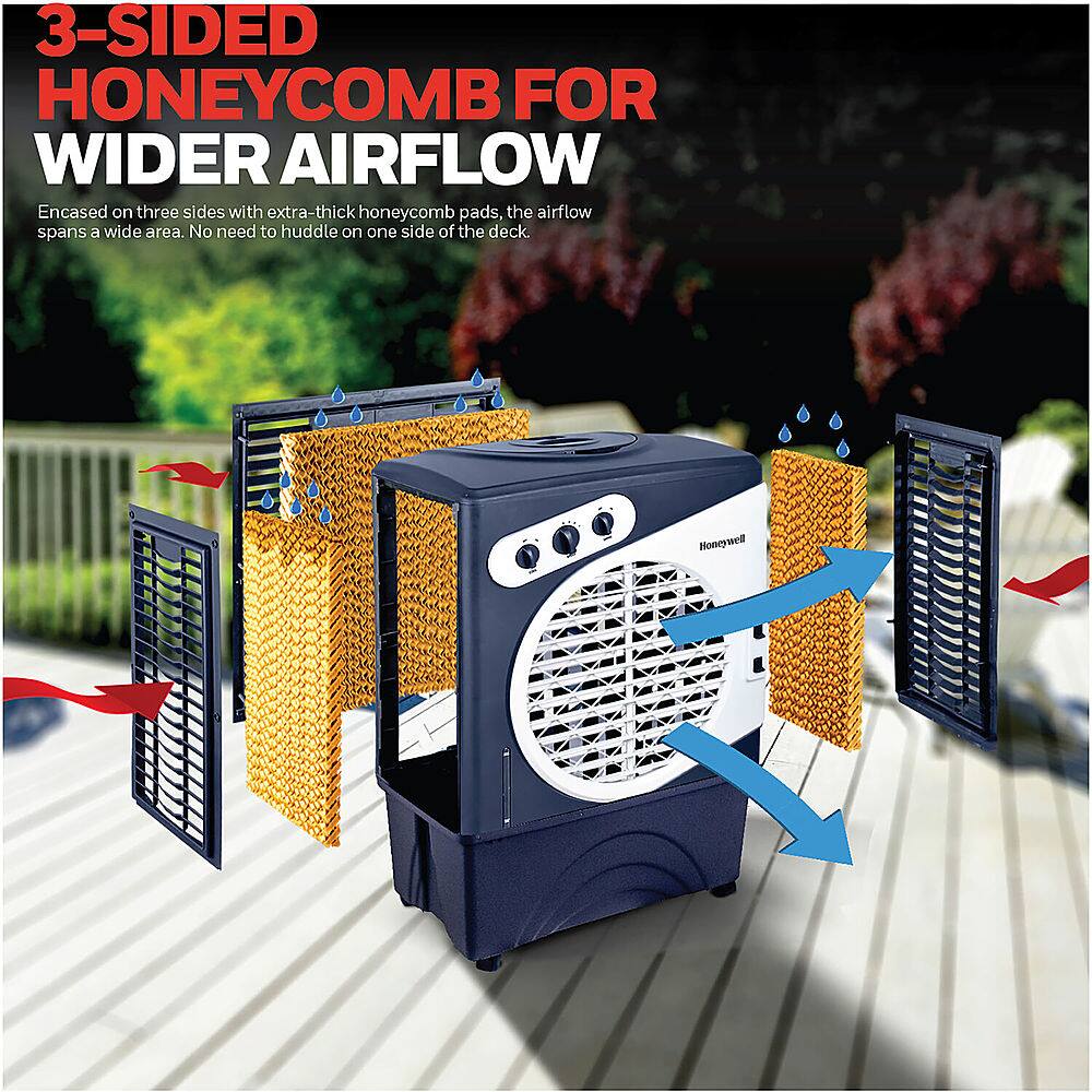 Honeywell - Portable Indoor/Outdoor Evaporative Air Cooler - White - Image 8